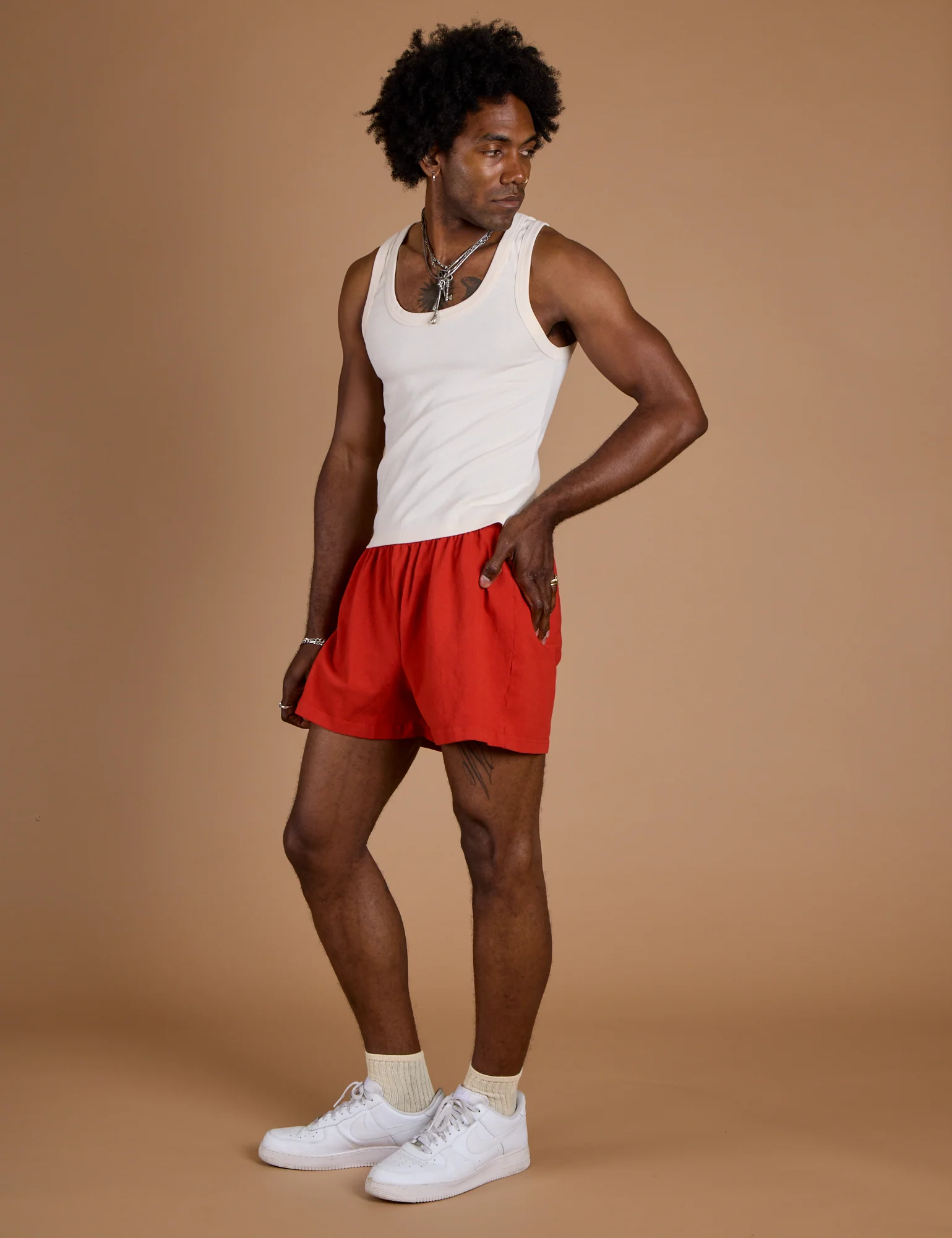TRY-A-STYLE - Athletic Shorts - Mustang Red *FINAL SALE* - Image 10