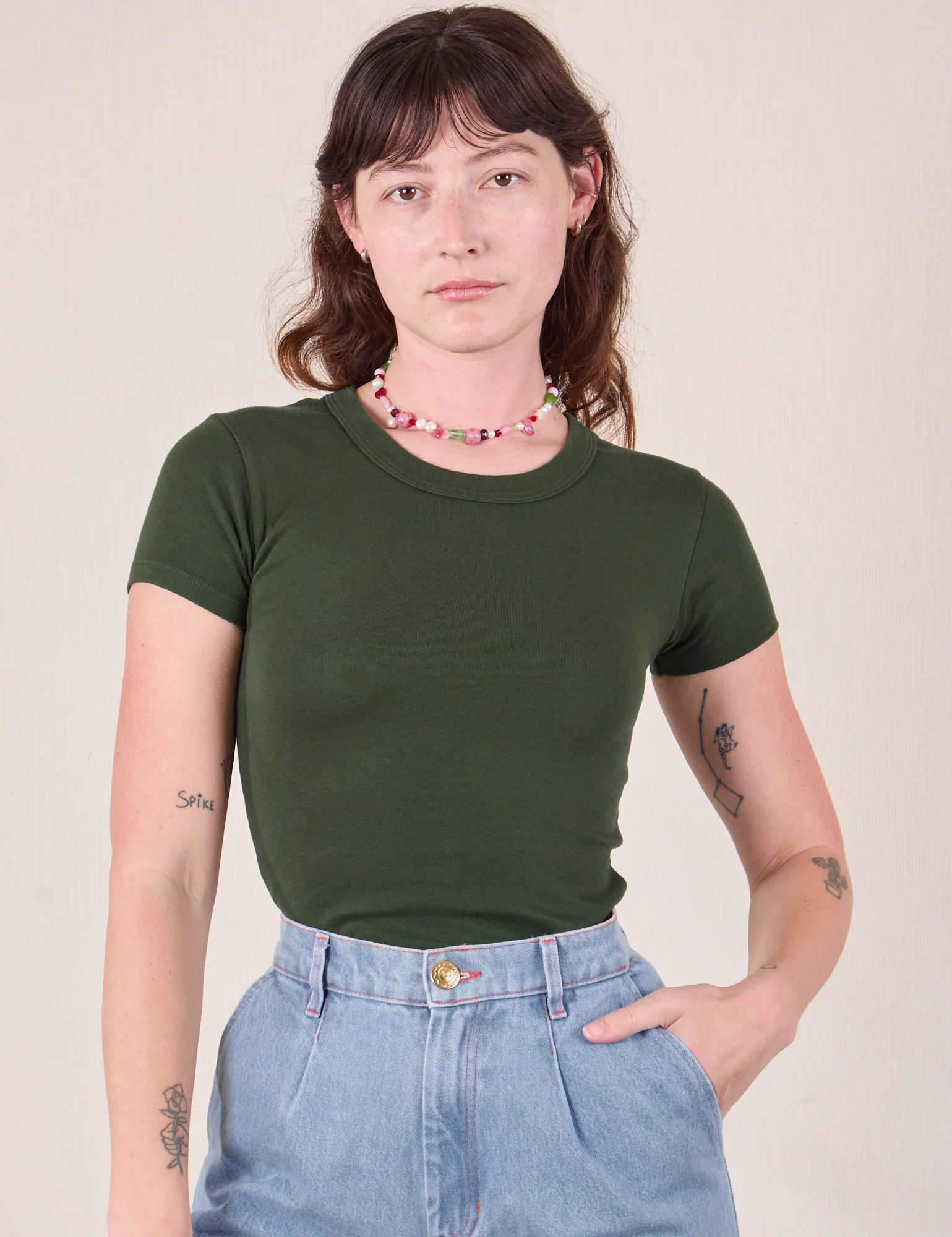 Baby Tee - Swamp Green - Image 16