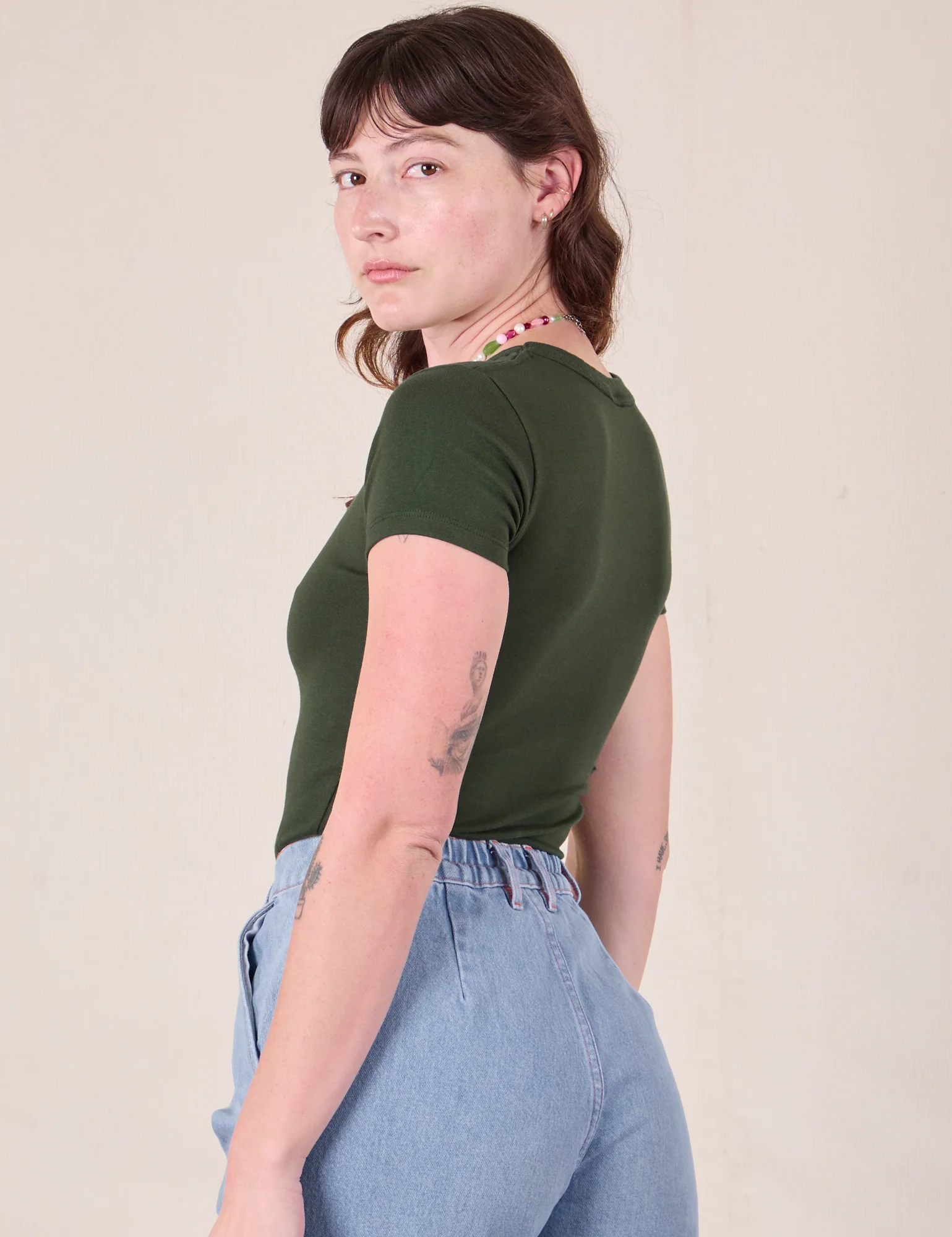 Baby Tee - Swamp Green - Image 19