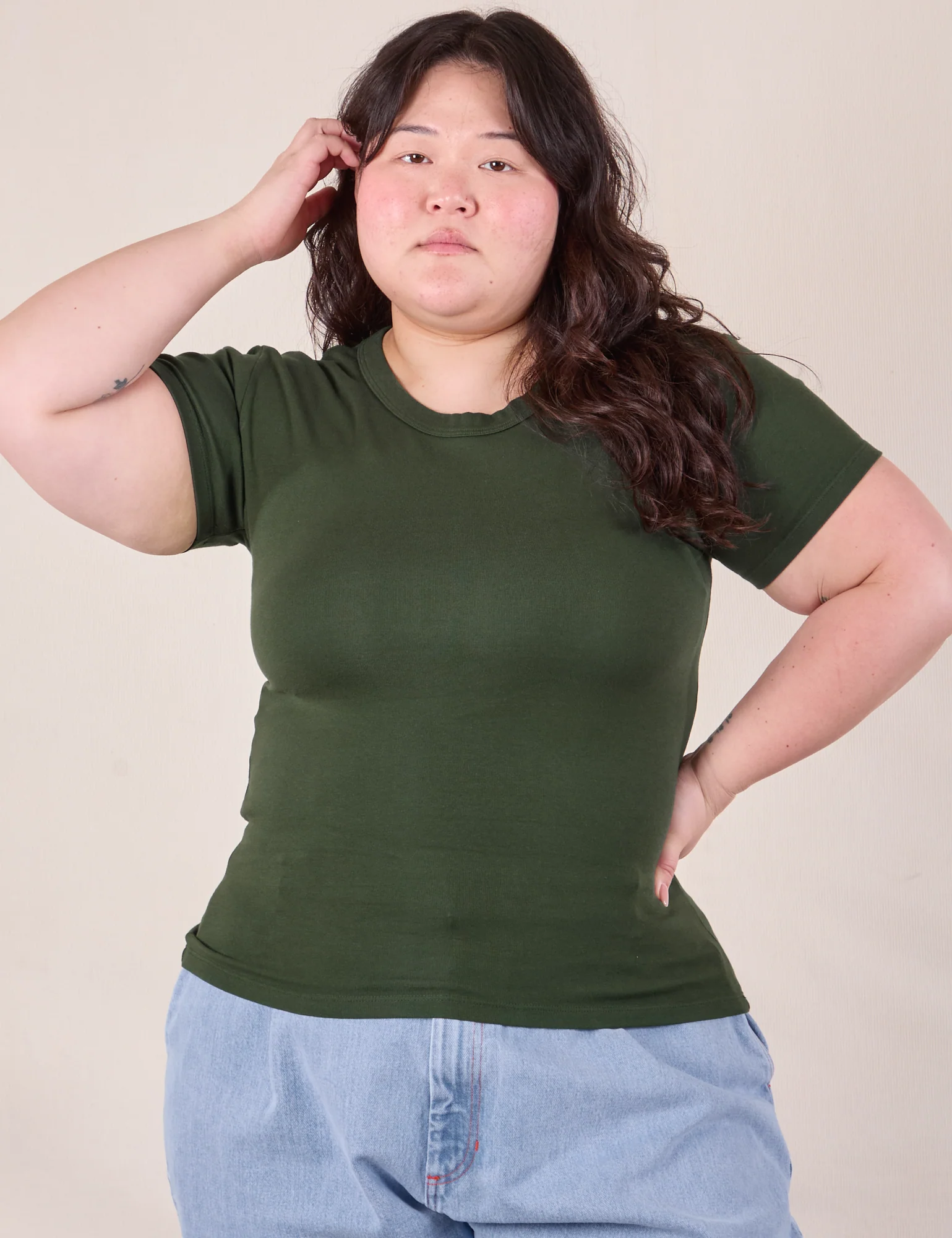 Baby Tee - Swamp Green - Image 8