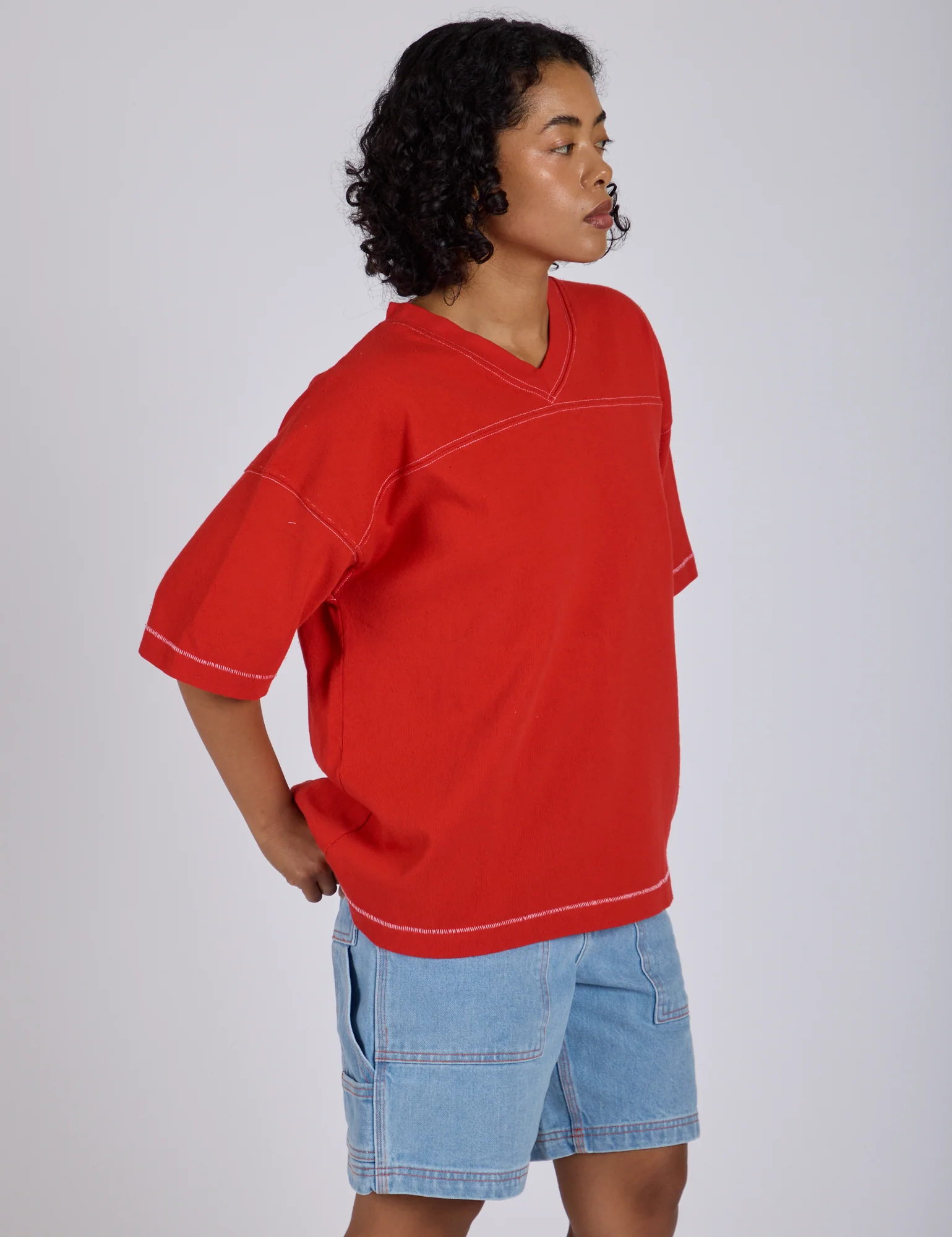 Burly Jersey - Mustang Red - Image 13