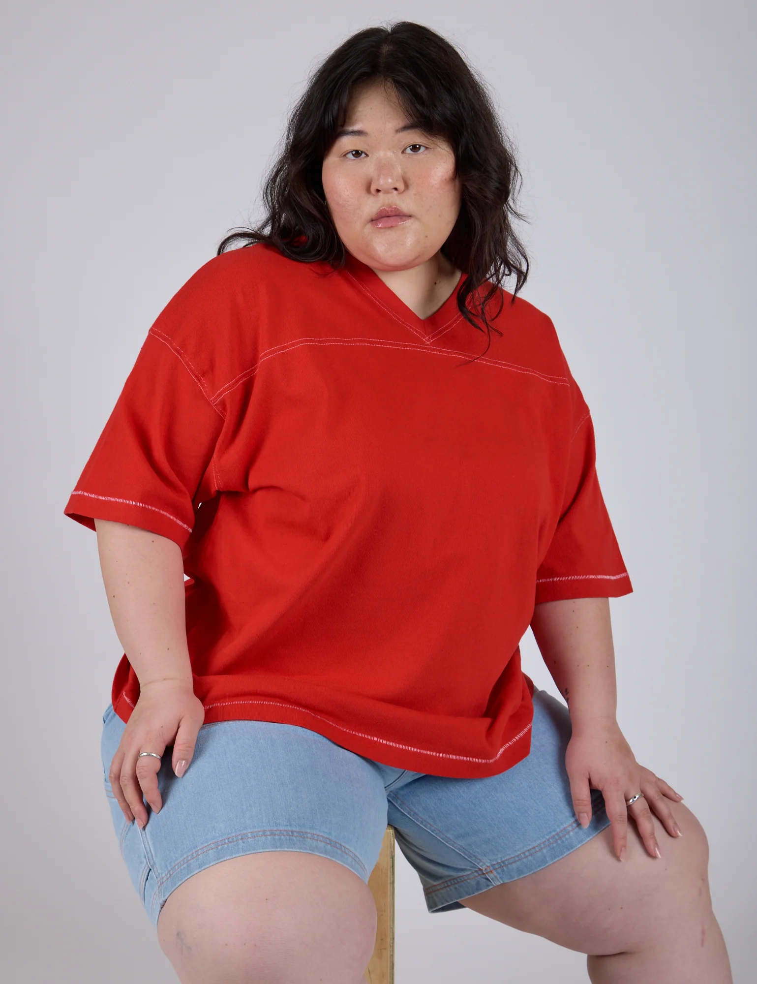 Burly Jersey - Mustang Red - Image 23