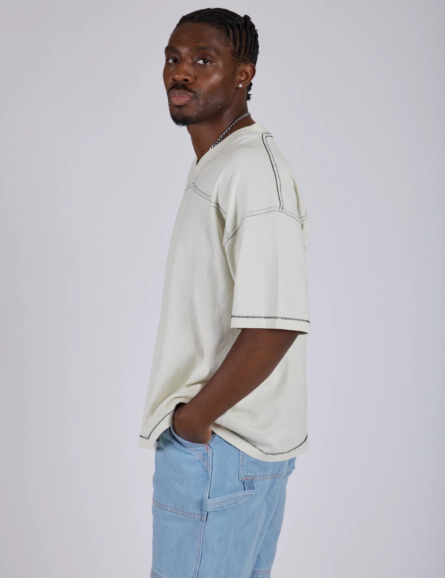Burly Jersey - Vintage Tee White - Image 6