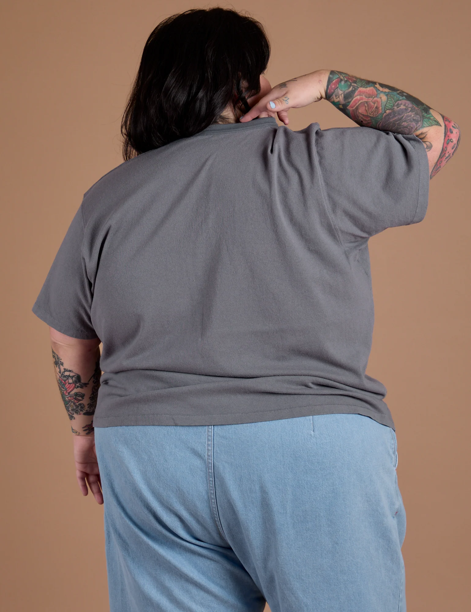 Burly Tee - Washed Grey - Image 21