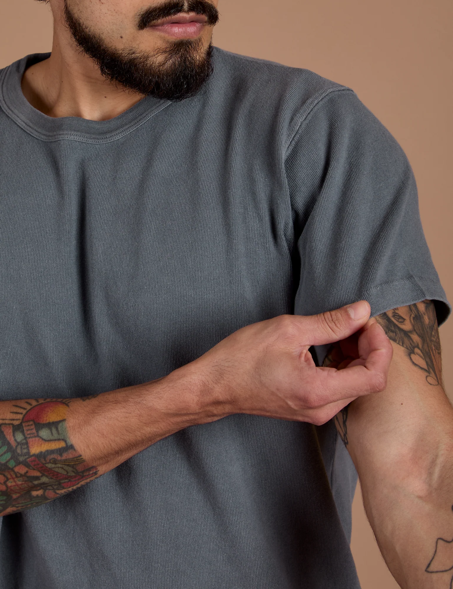 Burly Tee - Washed Grey - Image 4