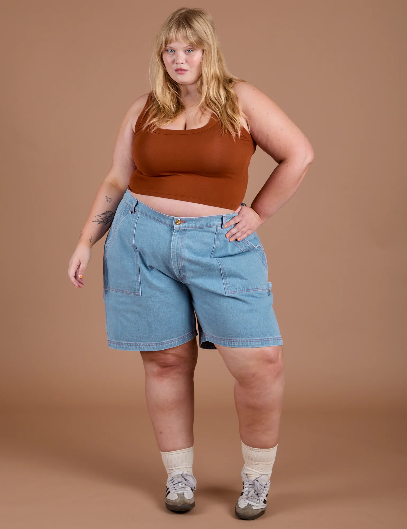 Carpenter Shorts - Light Wash - Image 15