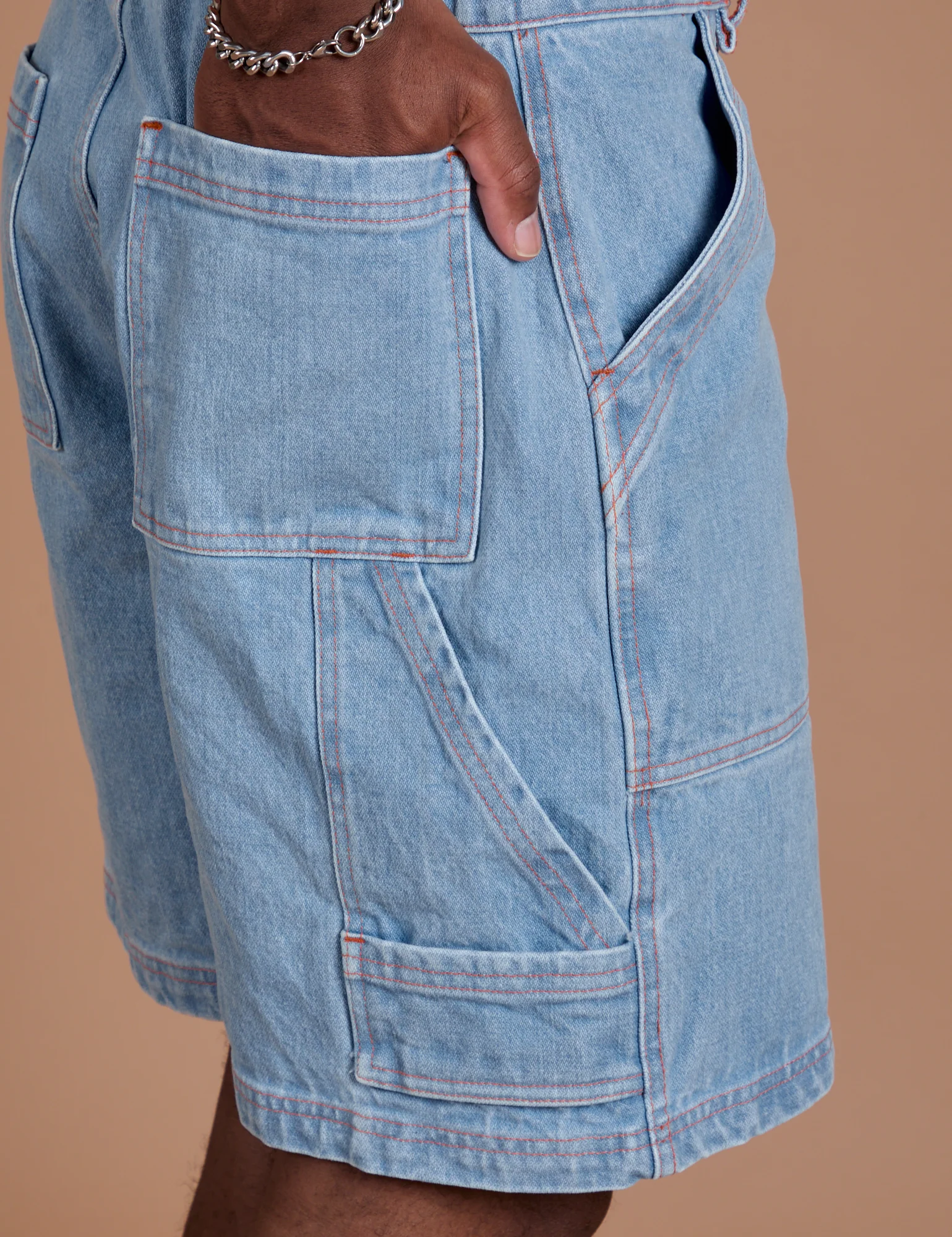 Carpenter Shorts - Light Wash - Image 6