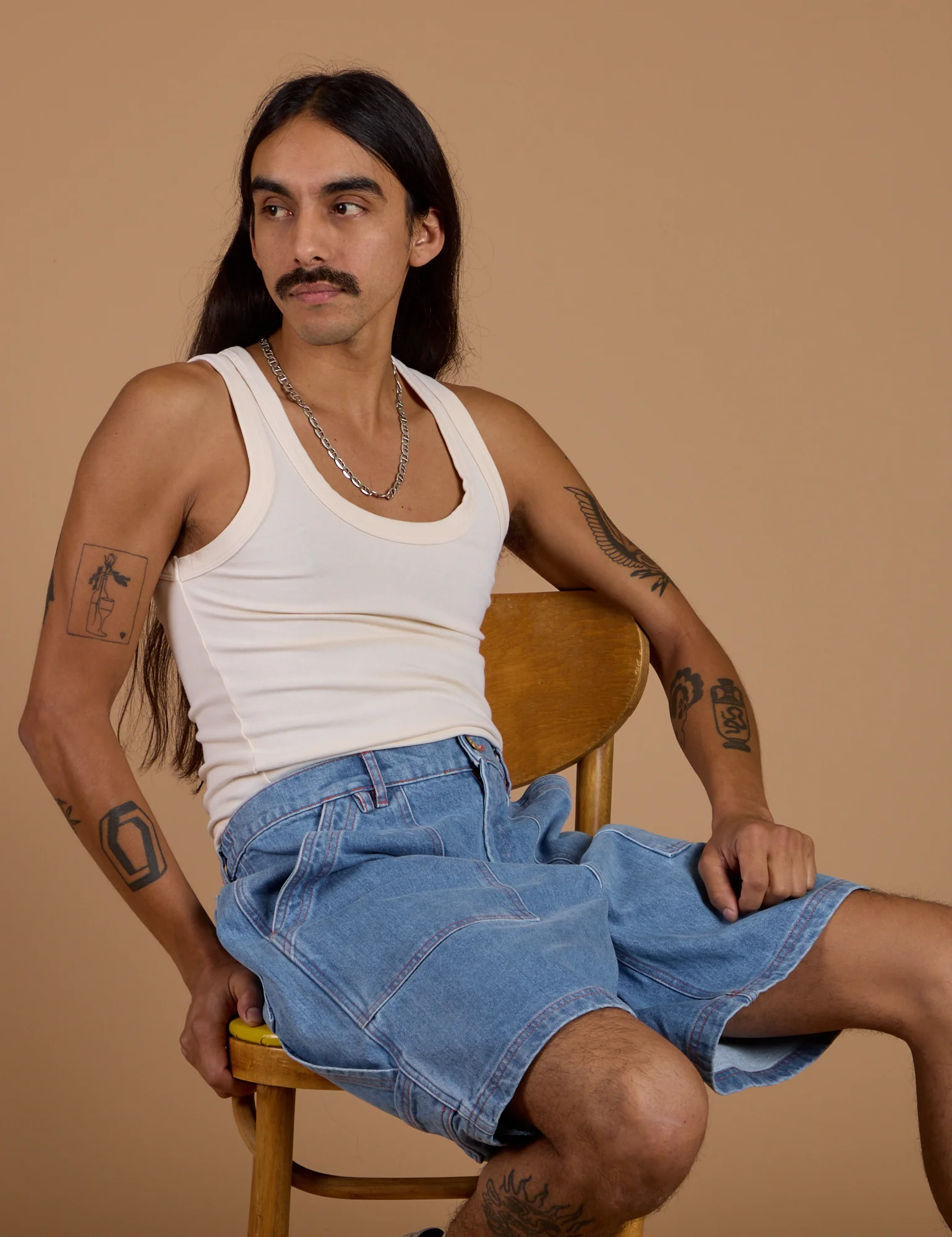 Carpenter Shorts - Medium Wash - Image 18
