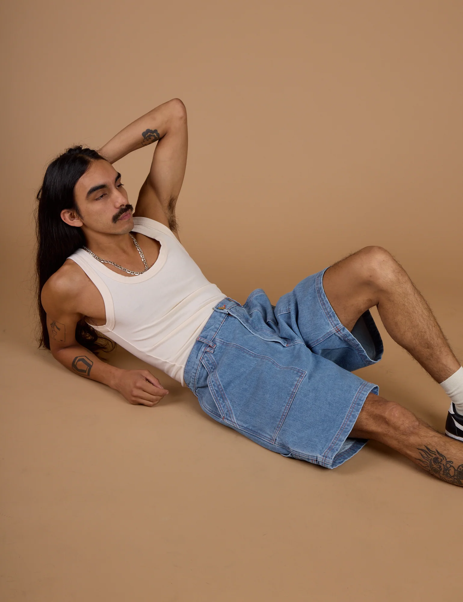 Carpenter Shorts - Medium Wash - Image 19