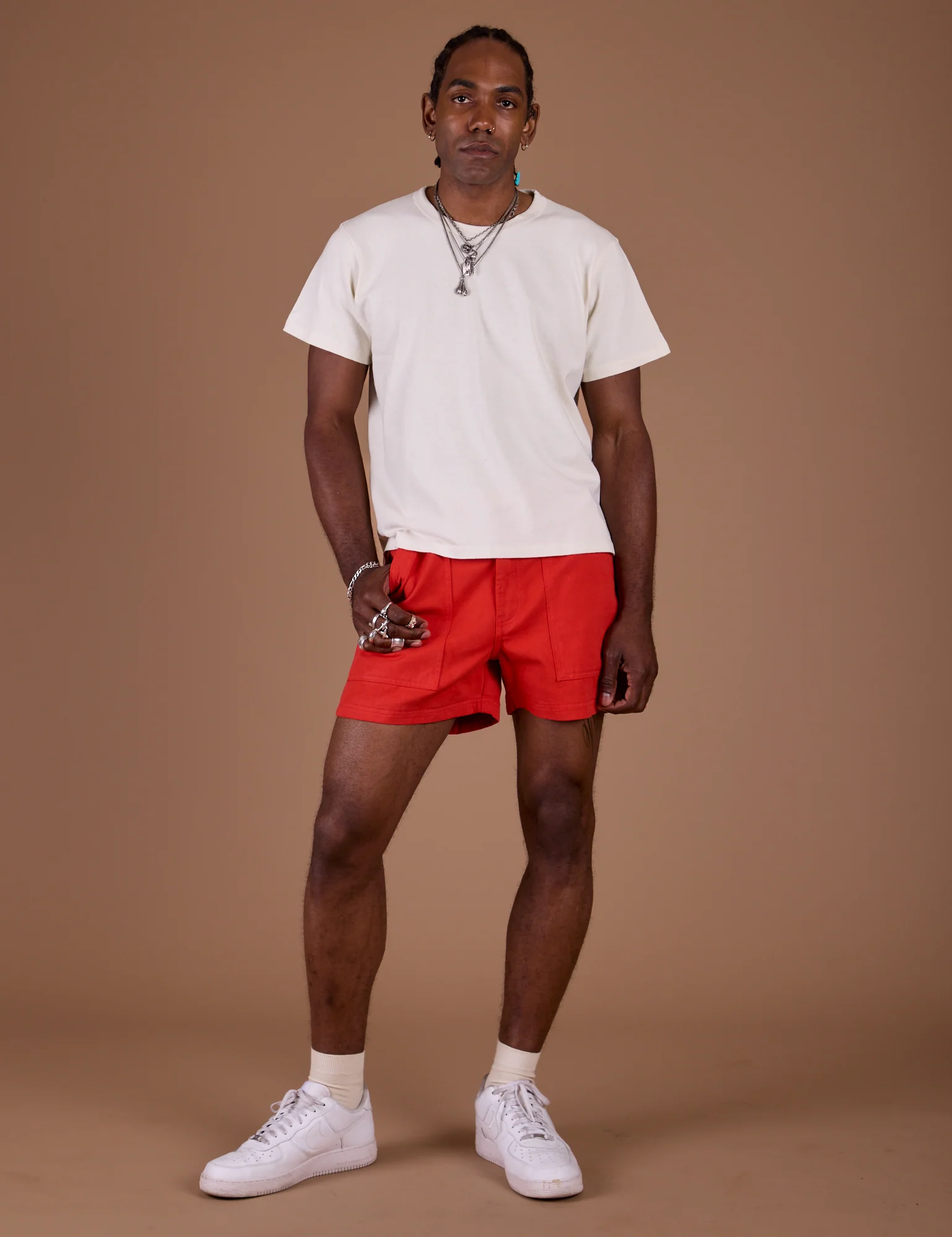 Classic Work Shorts - Mustang Red - Image 8