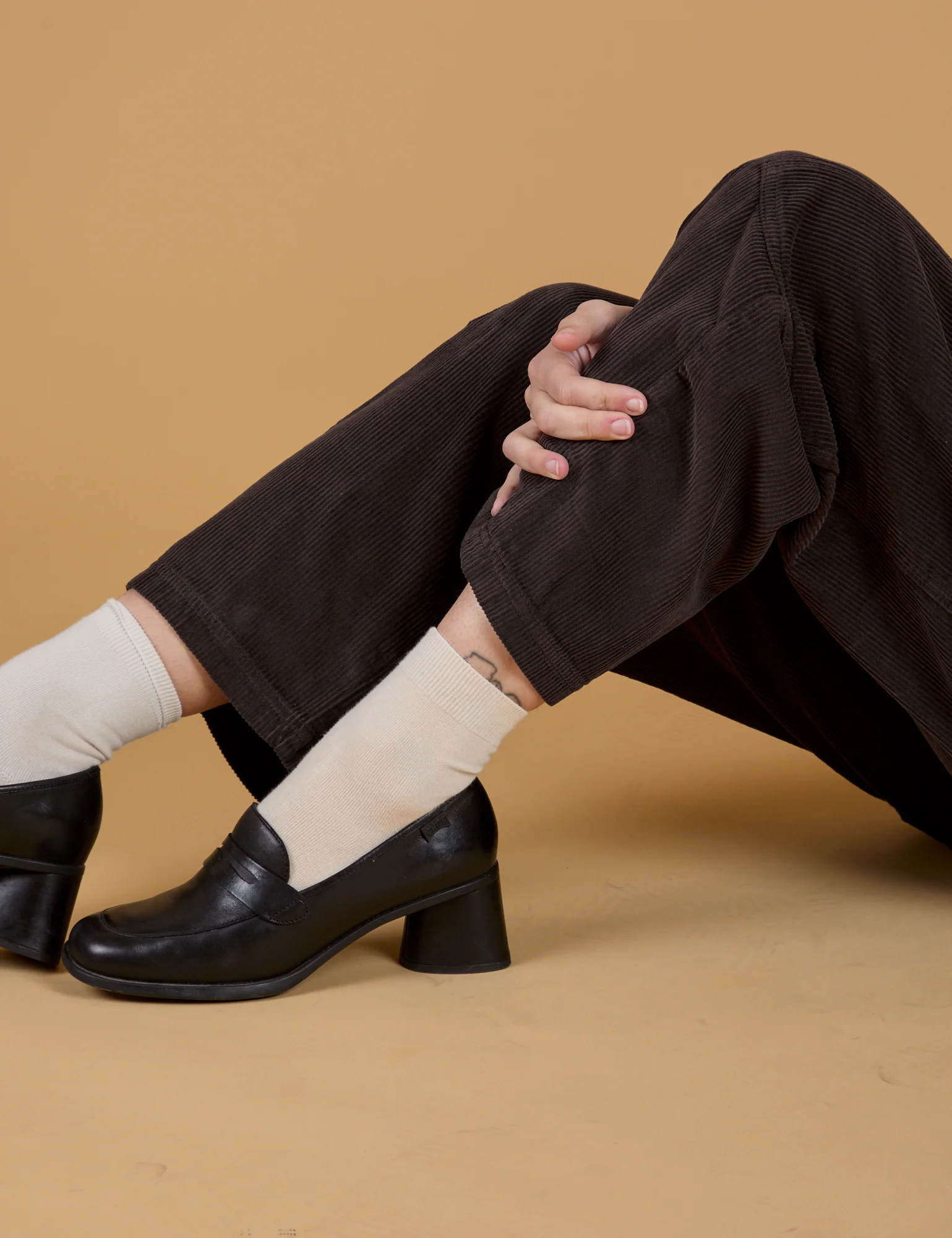 Corduroy Drop Pocket Cargo Pants - Espresso Brown - Image 20