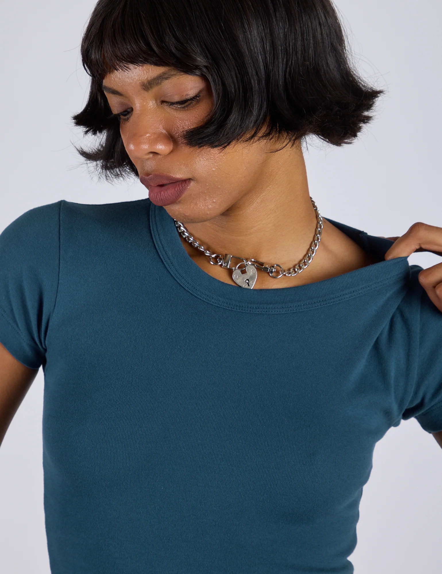 Cropped Baby Tee - Lagoon - Image 10