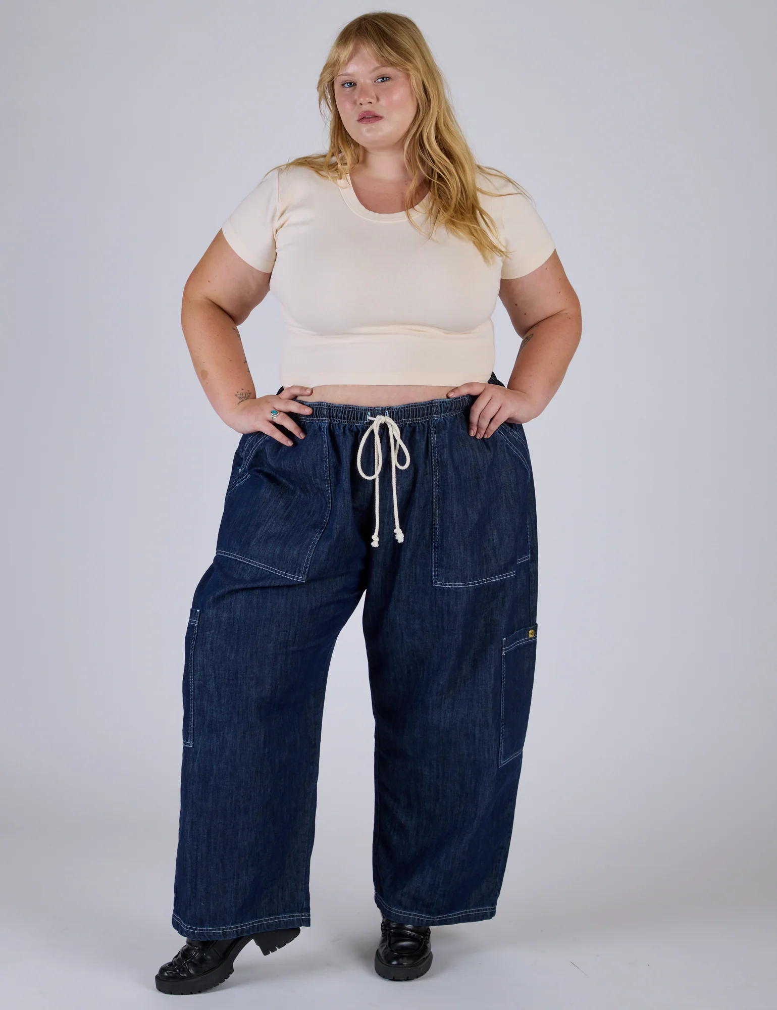 Cropped Baby Tee - Vintage Off-White - Image 11