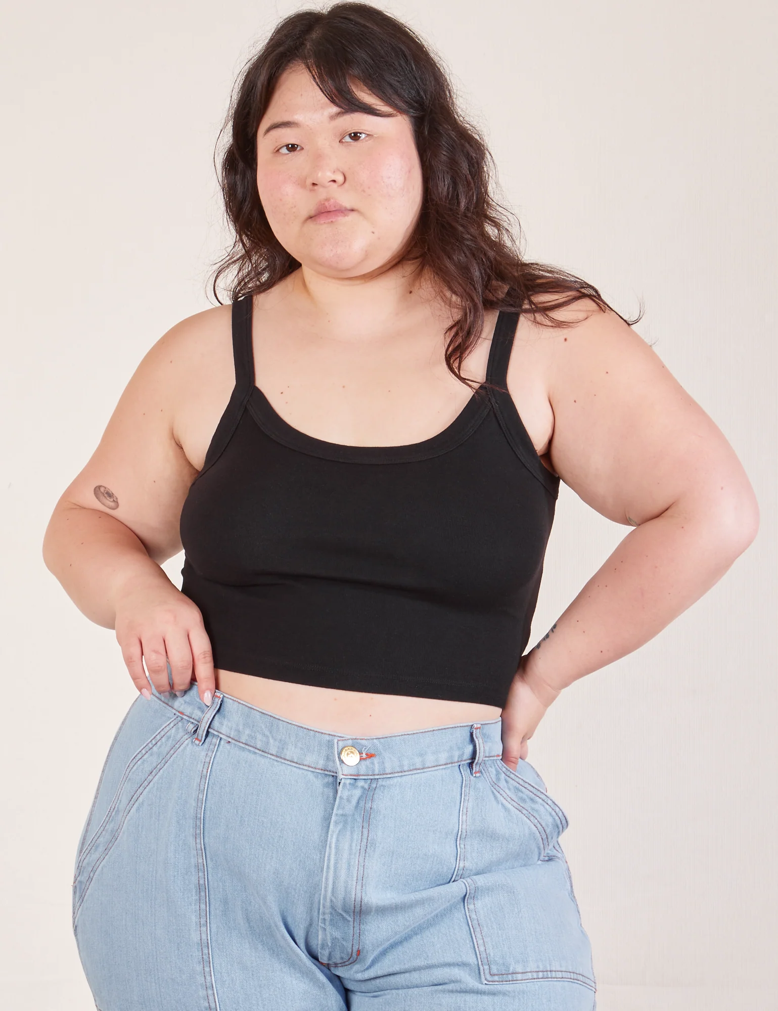 Cropped Cami - Basic Black *FINAL SALE* - Image 13
