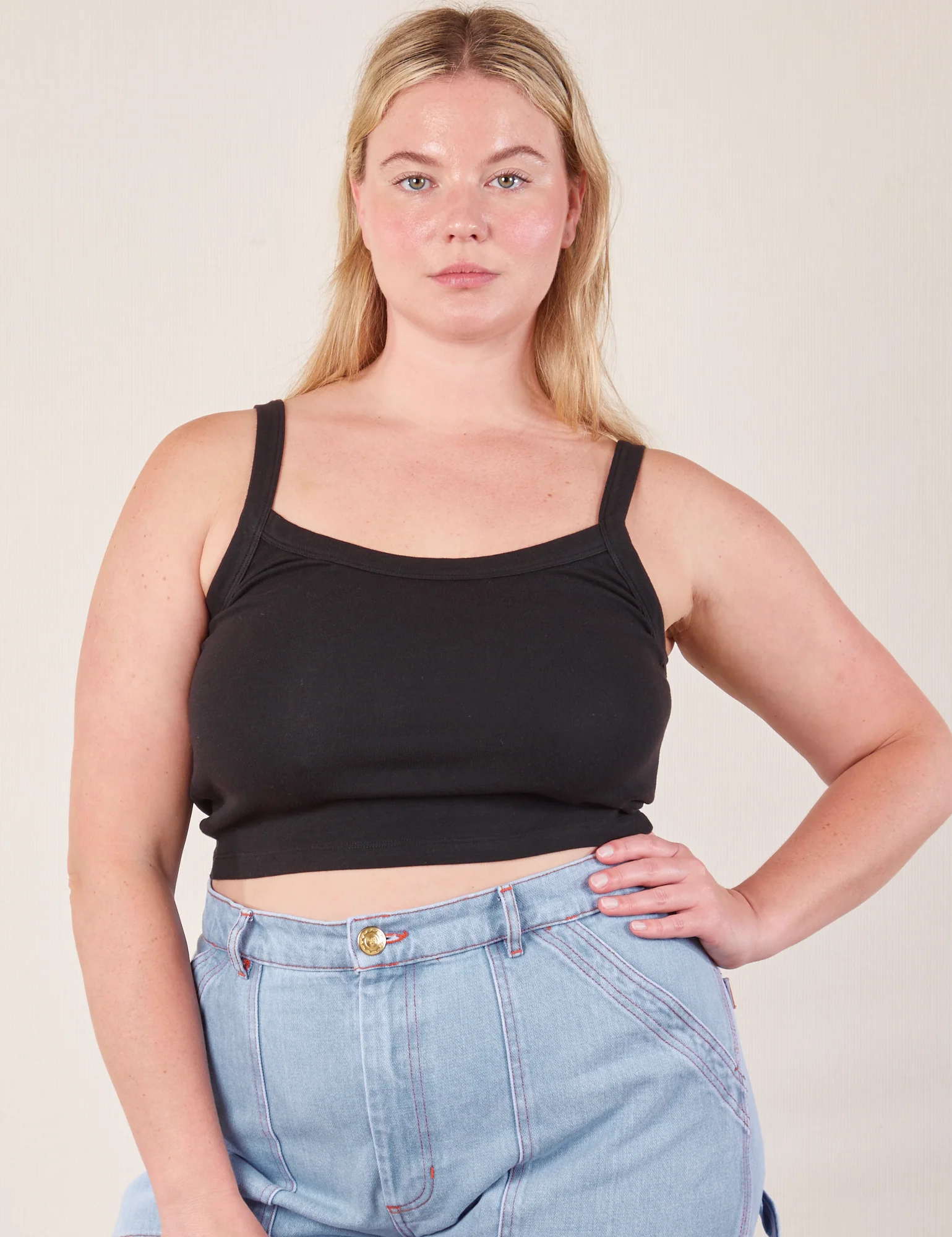 Cropped Cami - Basic Black *FINAL SALE* - Image 3