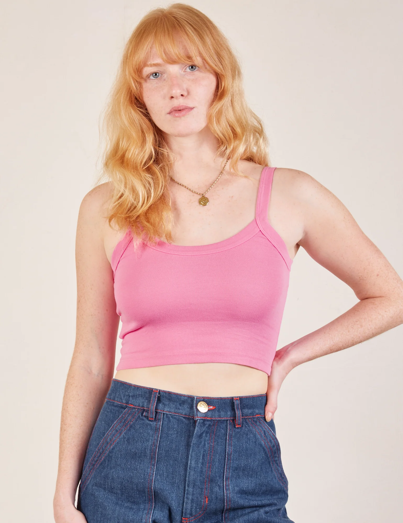 Cropped Cami - Bubblegum Pink *FINAL SALE* - Image 7