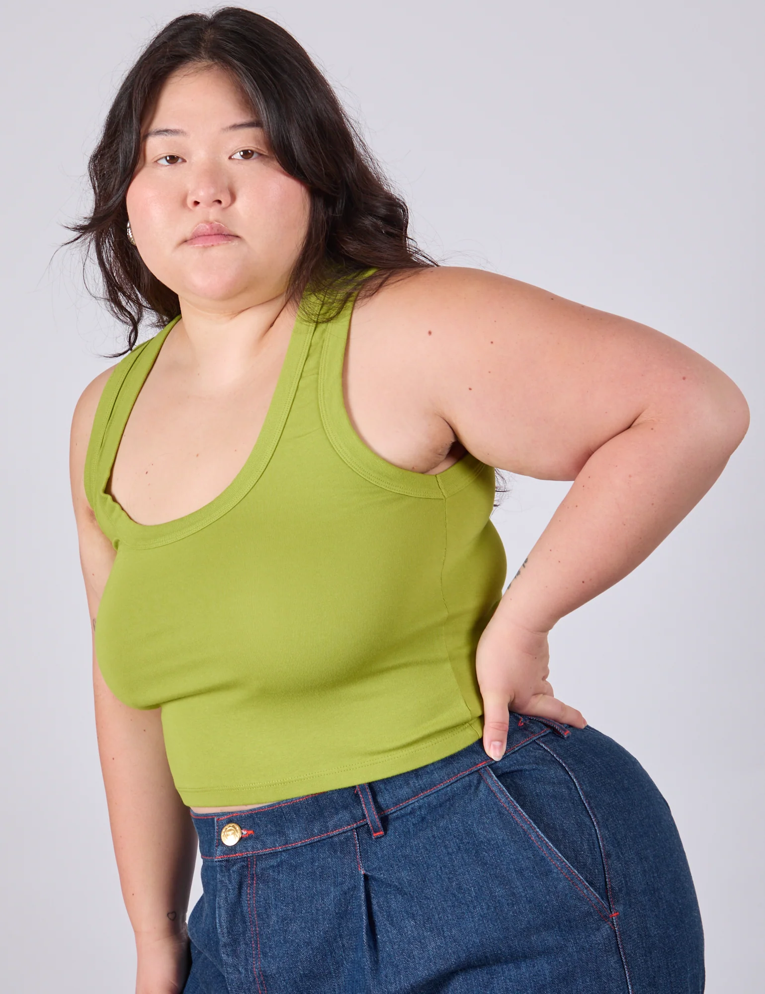 Cropped Tank Top - Gross Green - Image 12