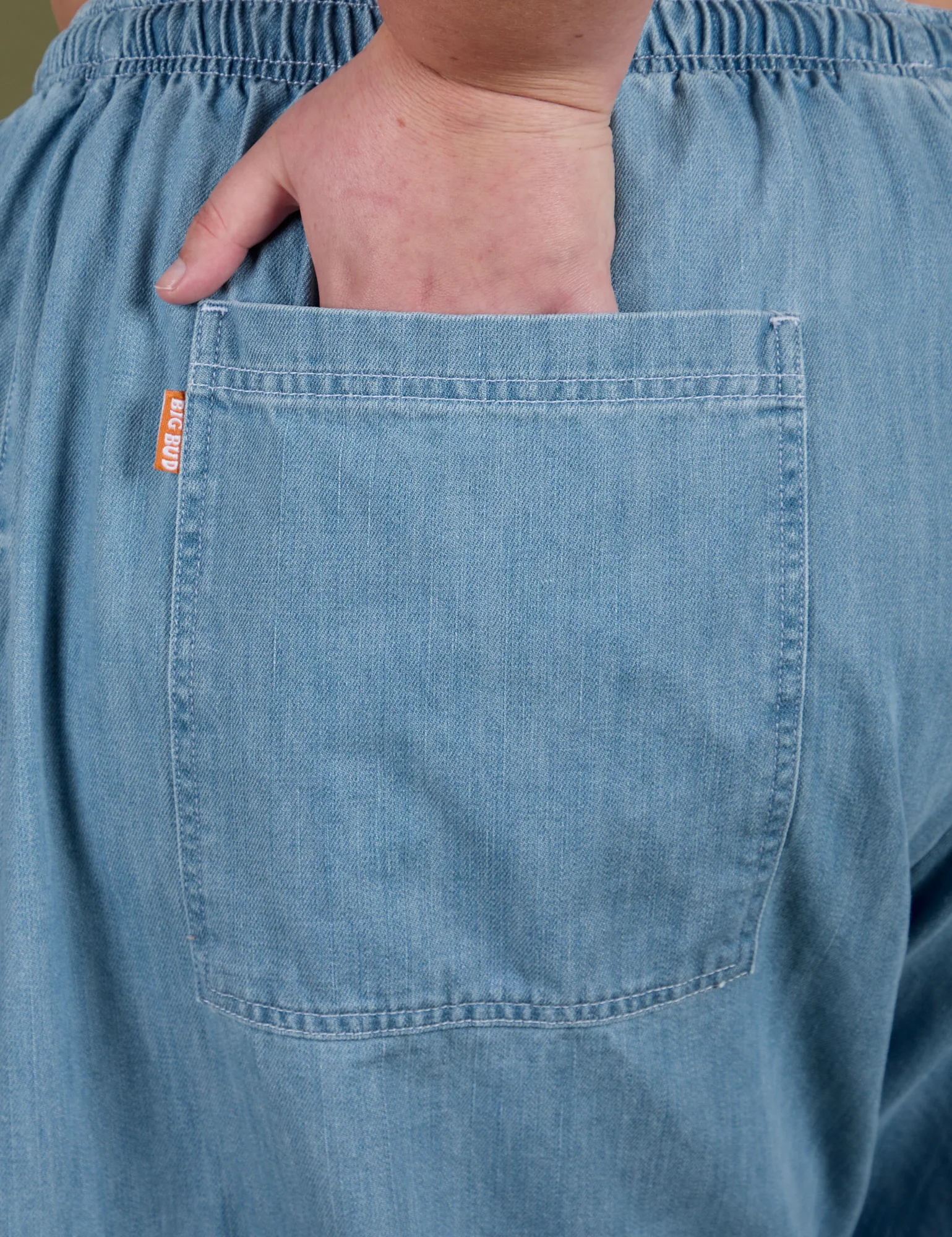 Denim Drop Pocket Pants - Light Wash - Image 19