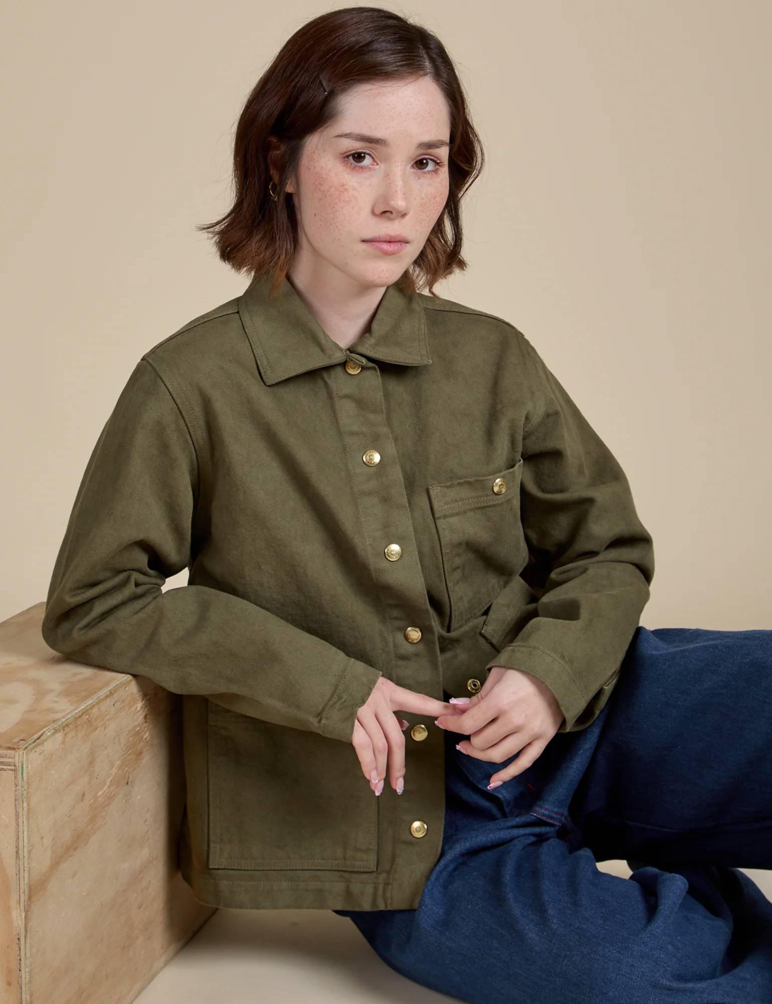 Denim Work Jacket - Surplus Green *FINAL SALE*