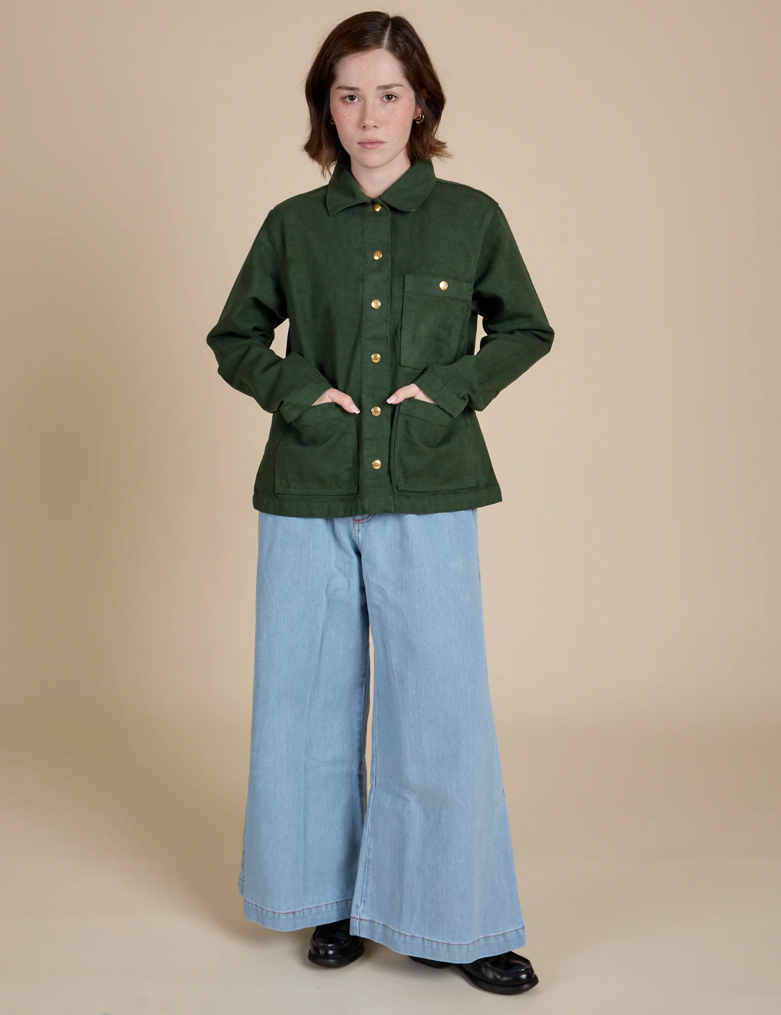 Denim Work Jacket - Swamp Green *FINAL SALE* - Image 21