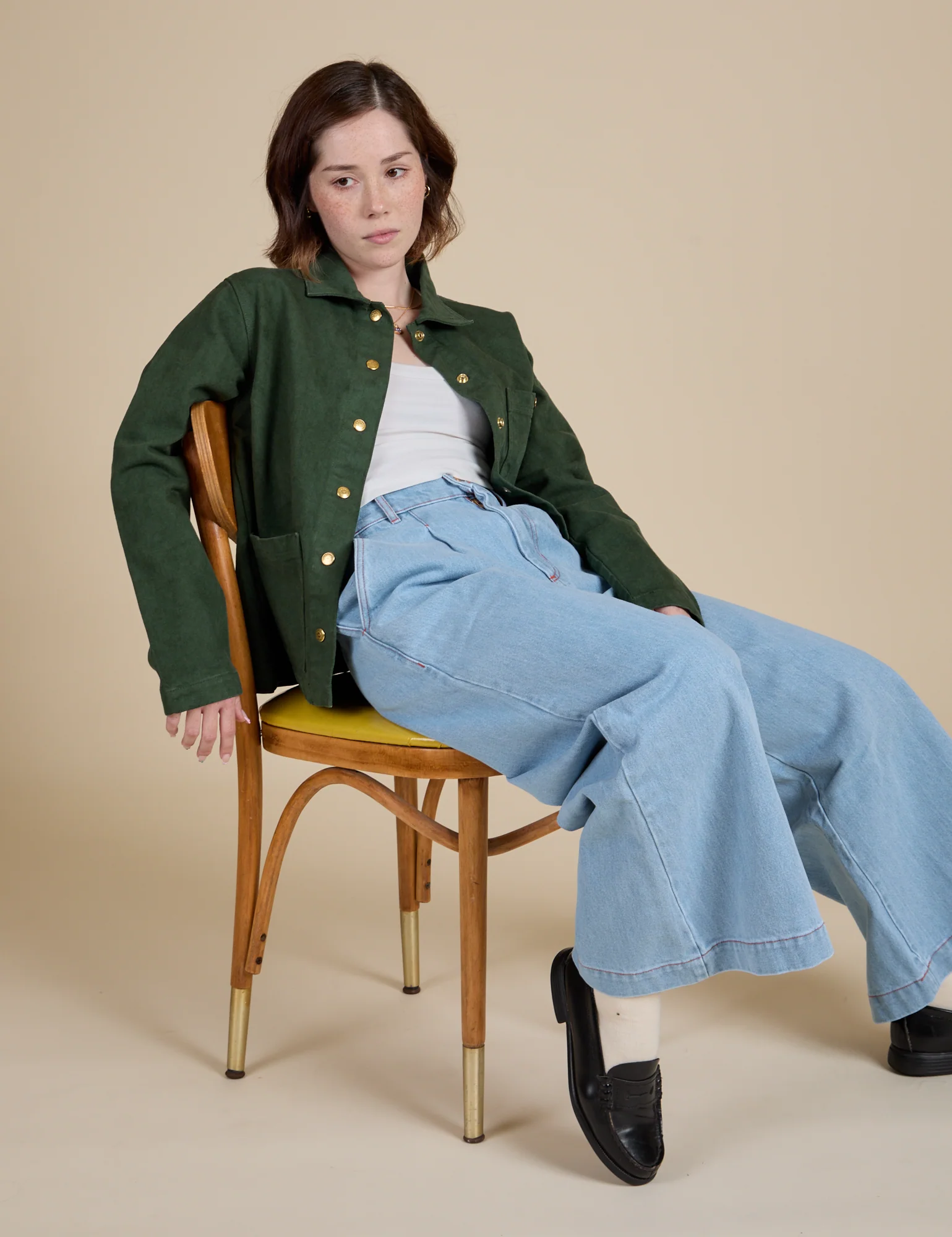 Denim Work Jacket - Swamp Green *FINAL SALE* - Image 23