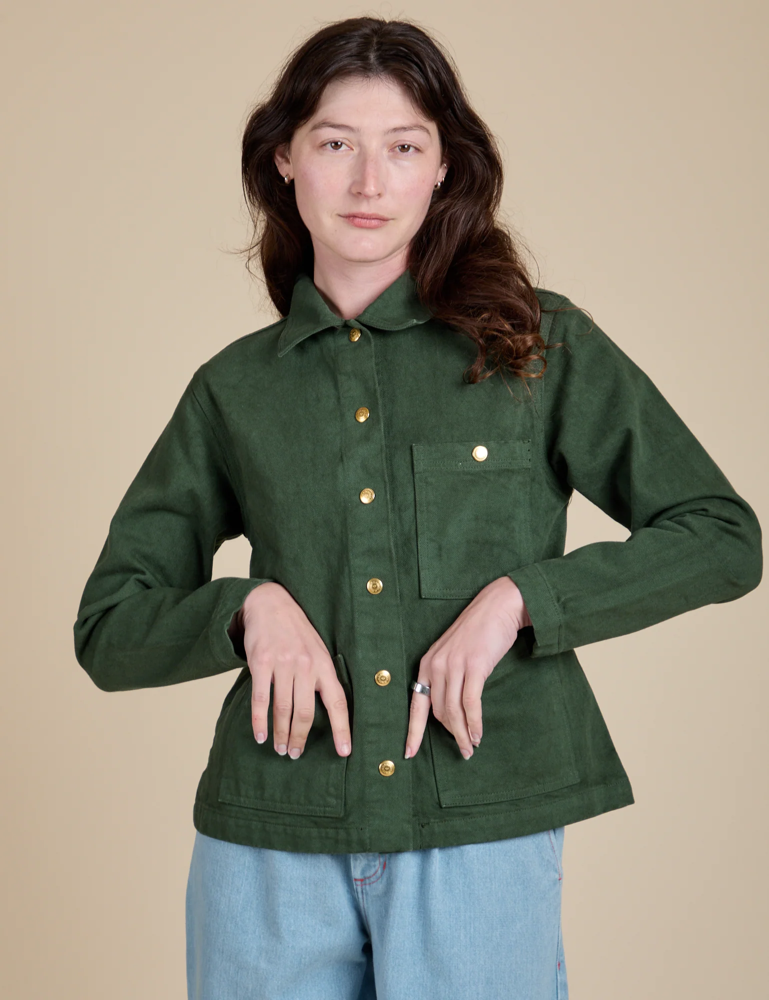 Denim Work Jacket - Swamp Green *FINAL SALE* - Image 6