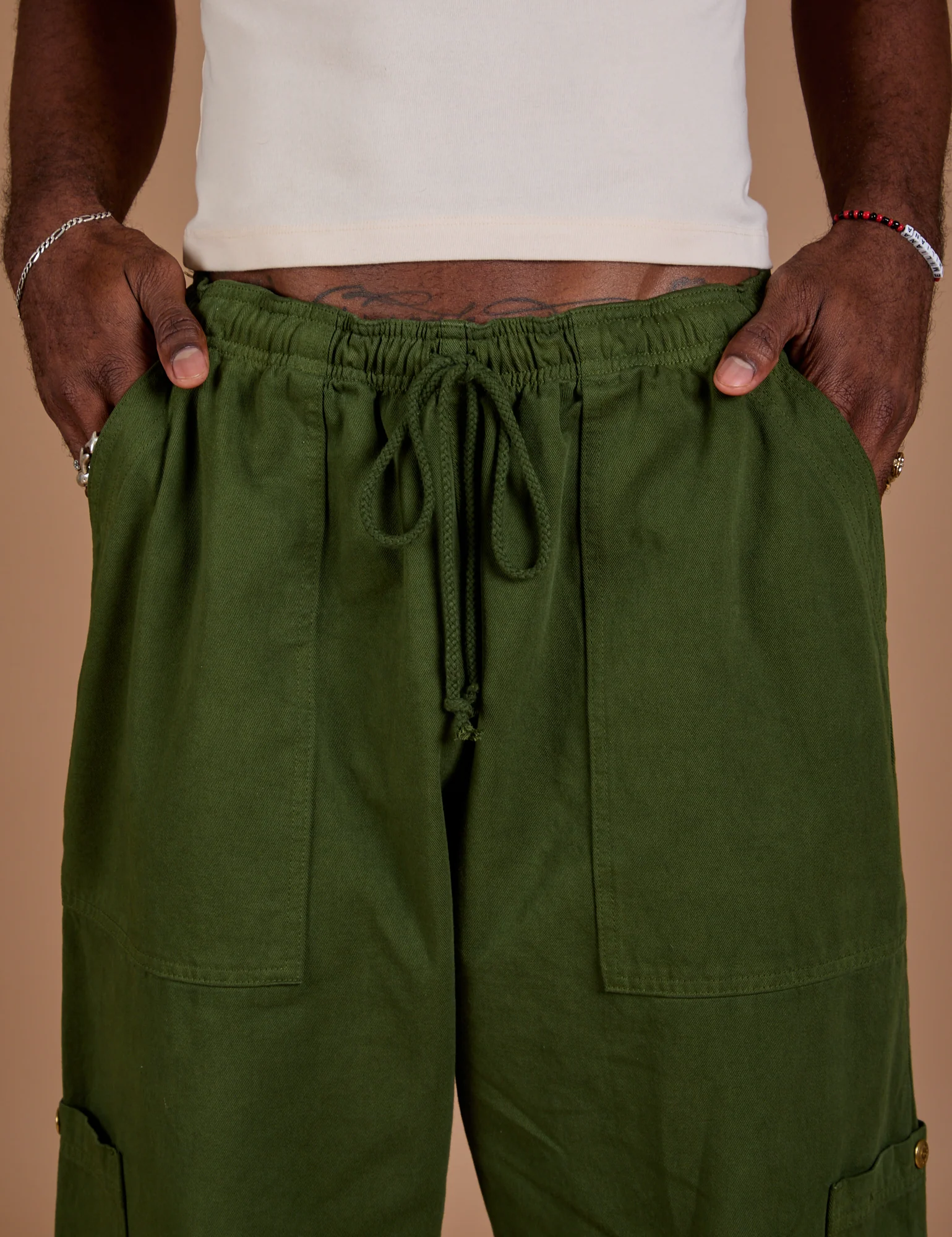 Drop Pocket Cargo Pants - Evergreen - Image 19