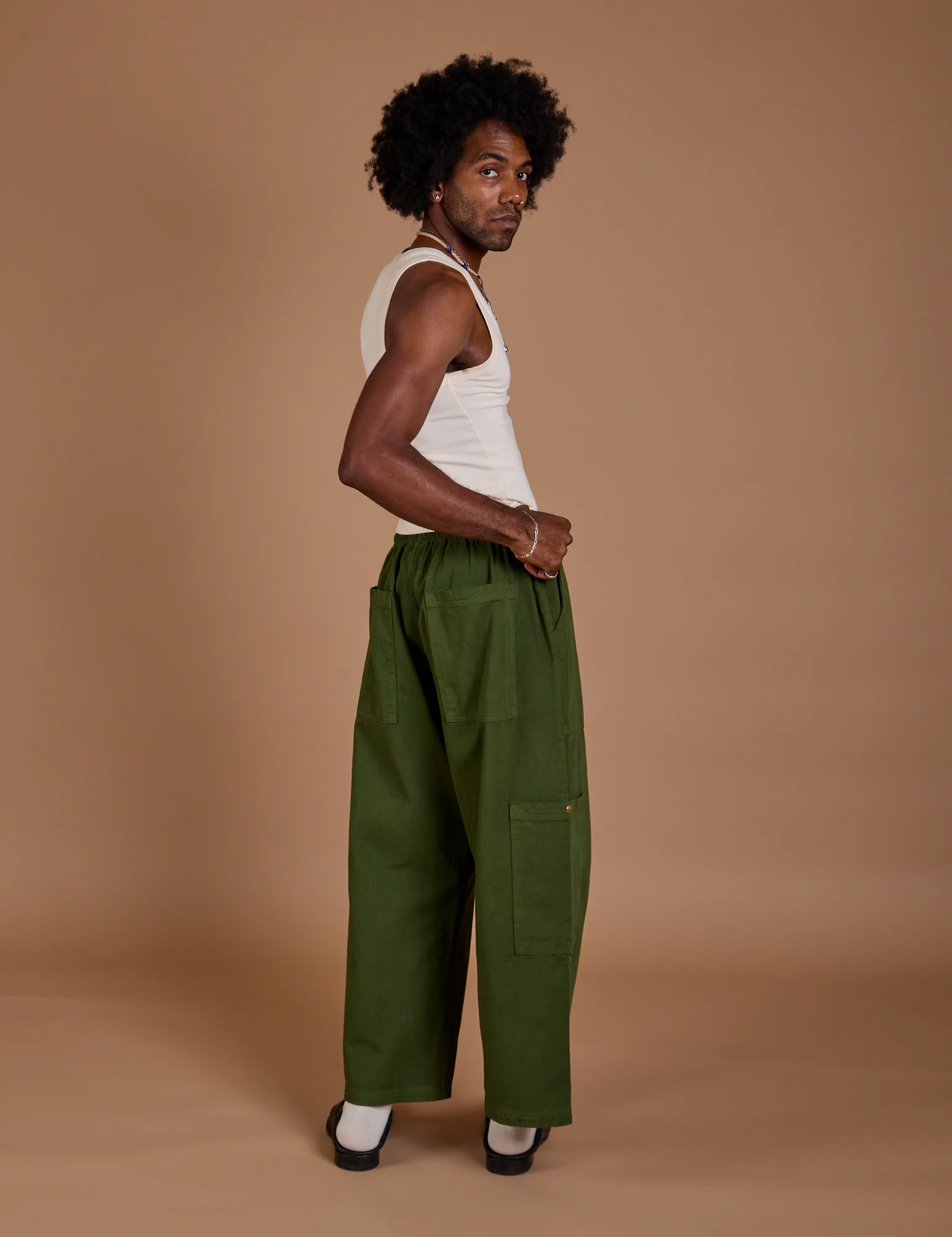 Drop Pocket Cargo Pants - Evergreen - Image 25