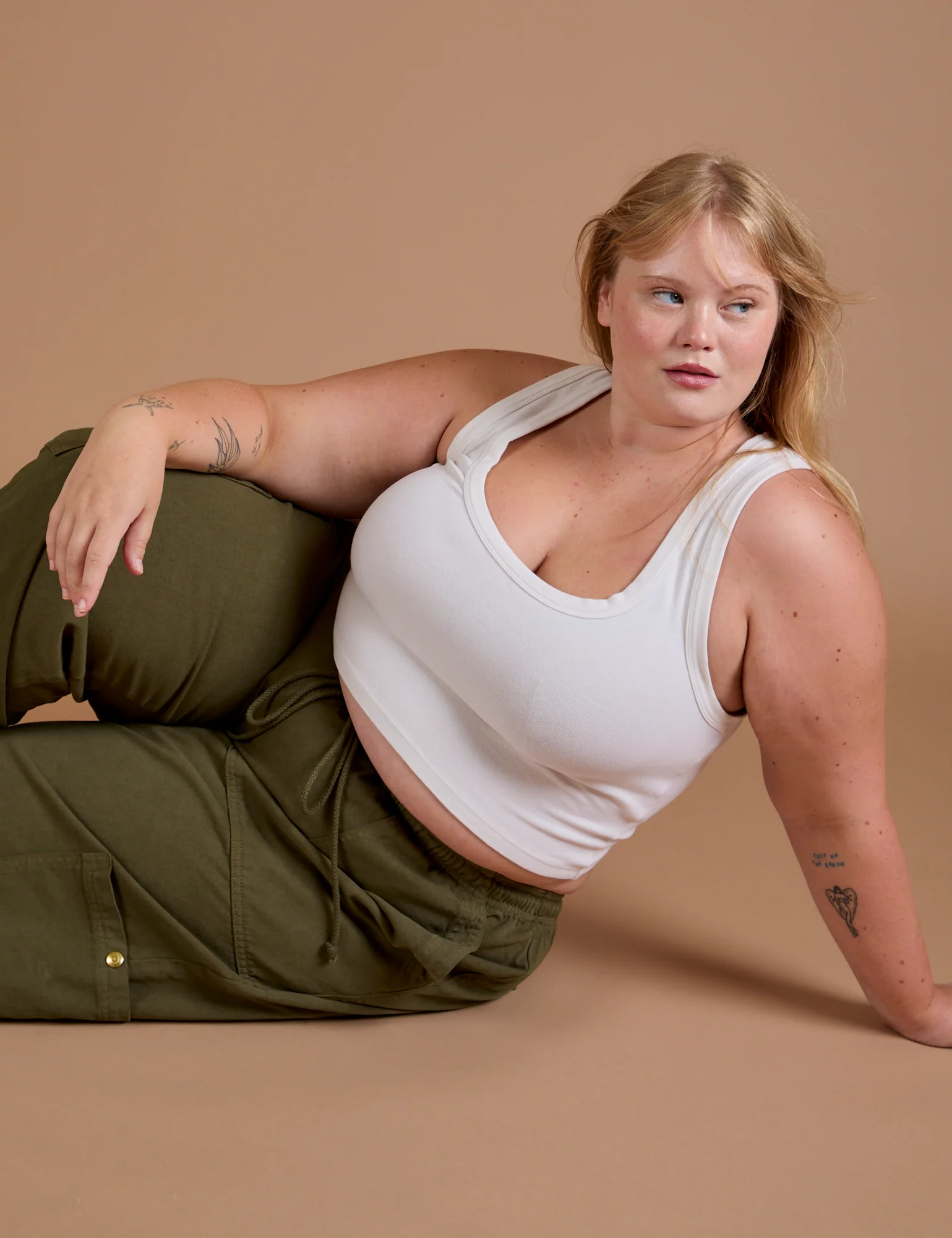 Drop Pocket Cargo Pants - Surplus Green - Image 11