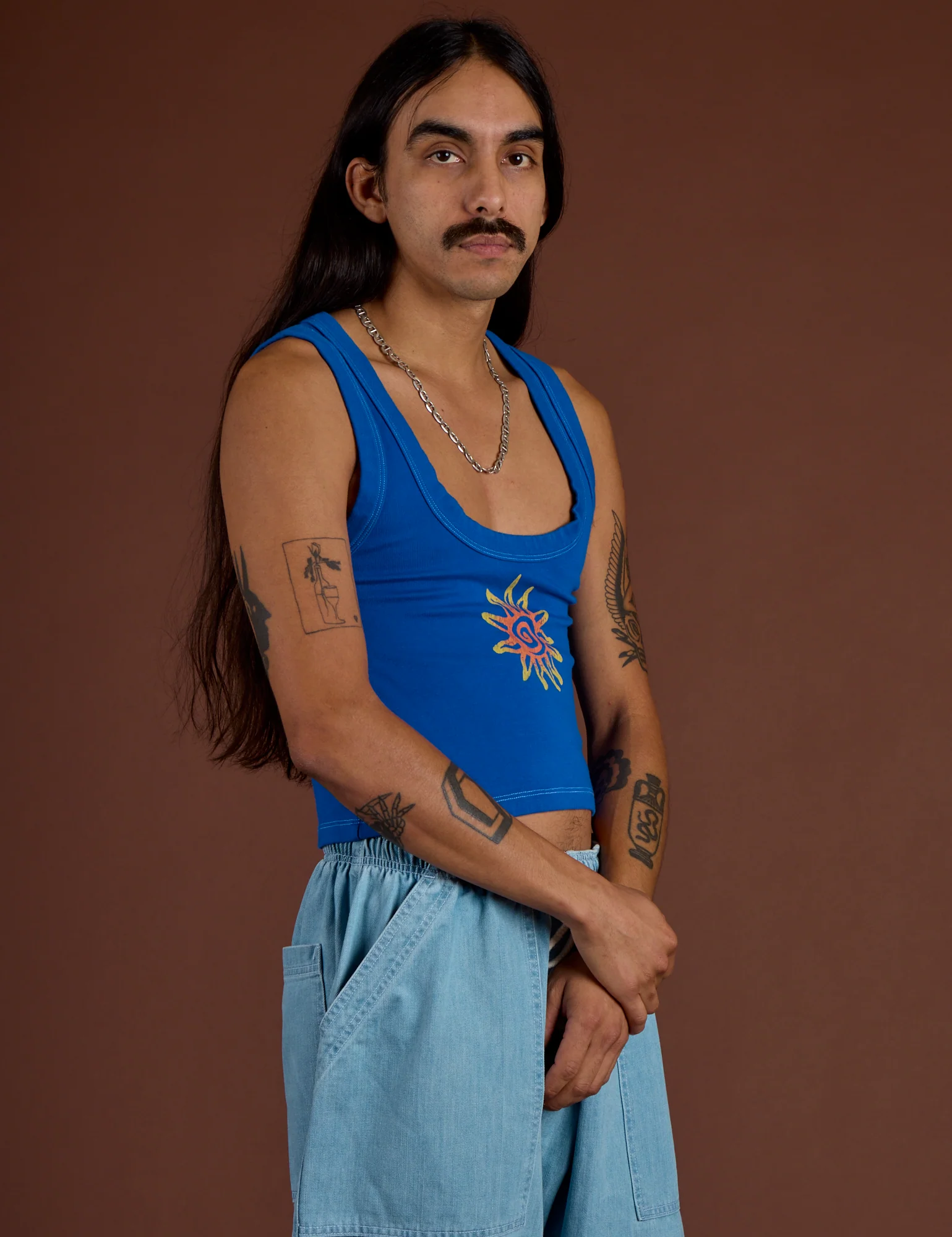 Icon Cropped Tank - Blue Sun - Image 20
