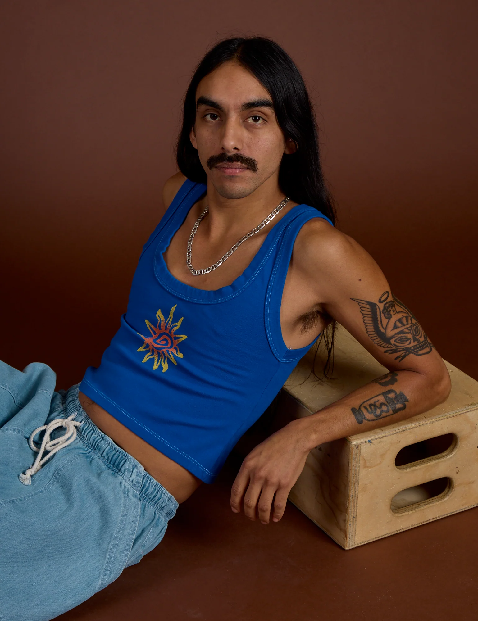 Icon Cropped Tank - Blue Sun - Image 22