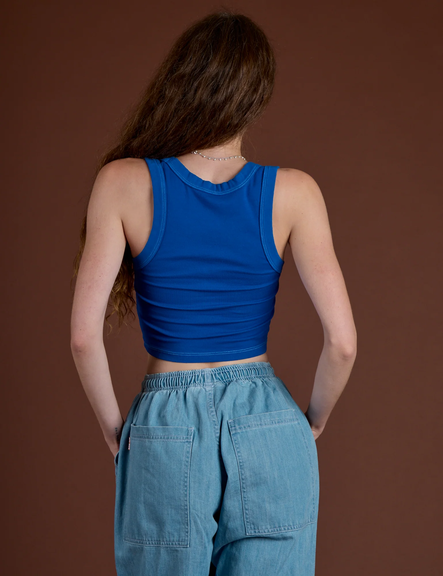 Icon Cropped Tank - Blue Sun - Image 6