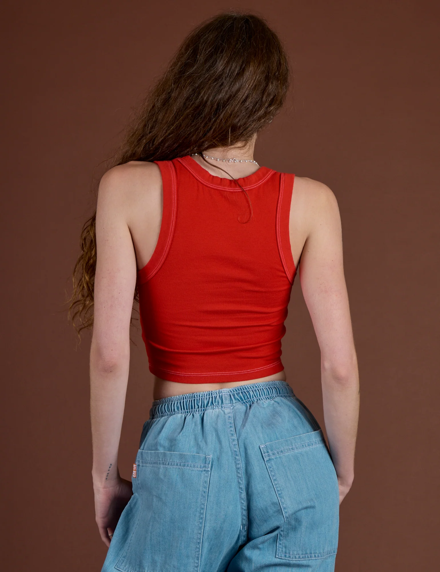 Icon Cropped Tank - Red Star - Image 6