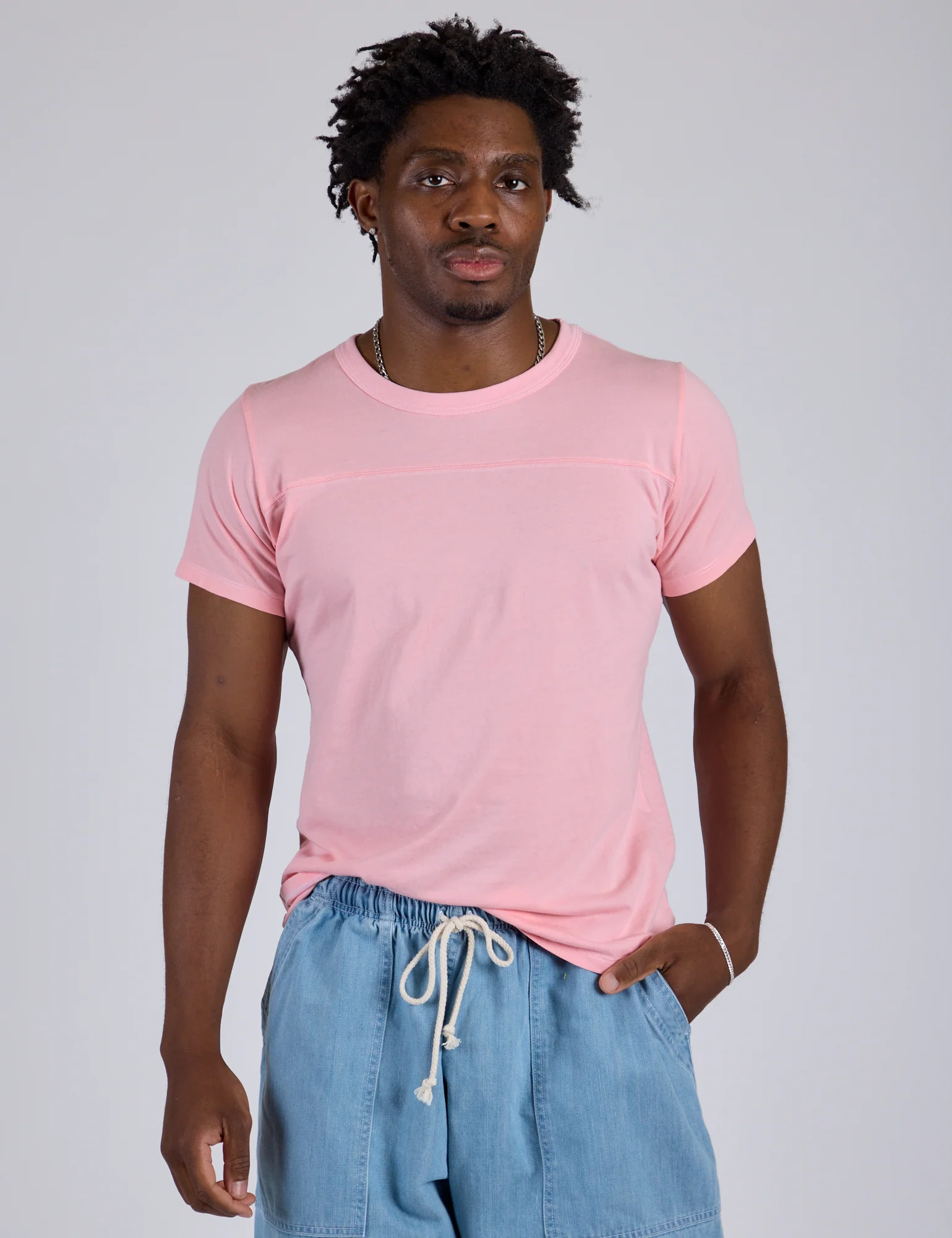 Jr. Varsity Tee - Baby Pink *FINAL SALE* - Image 3