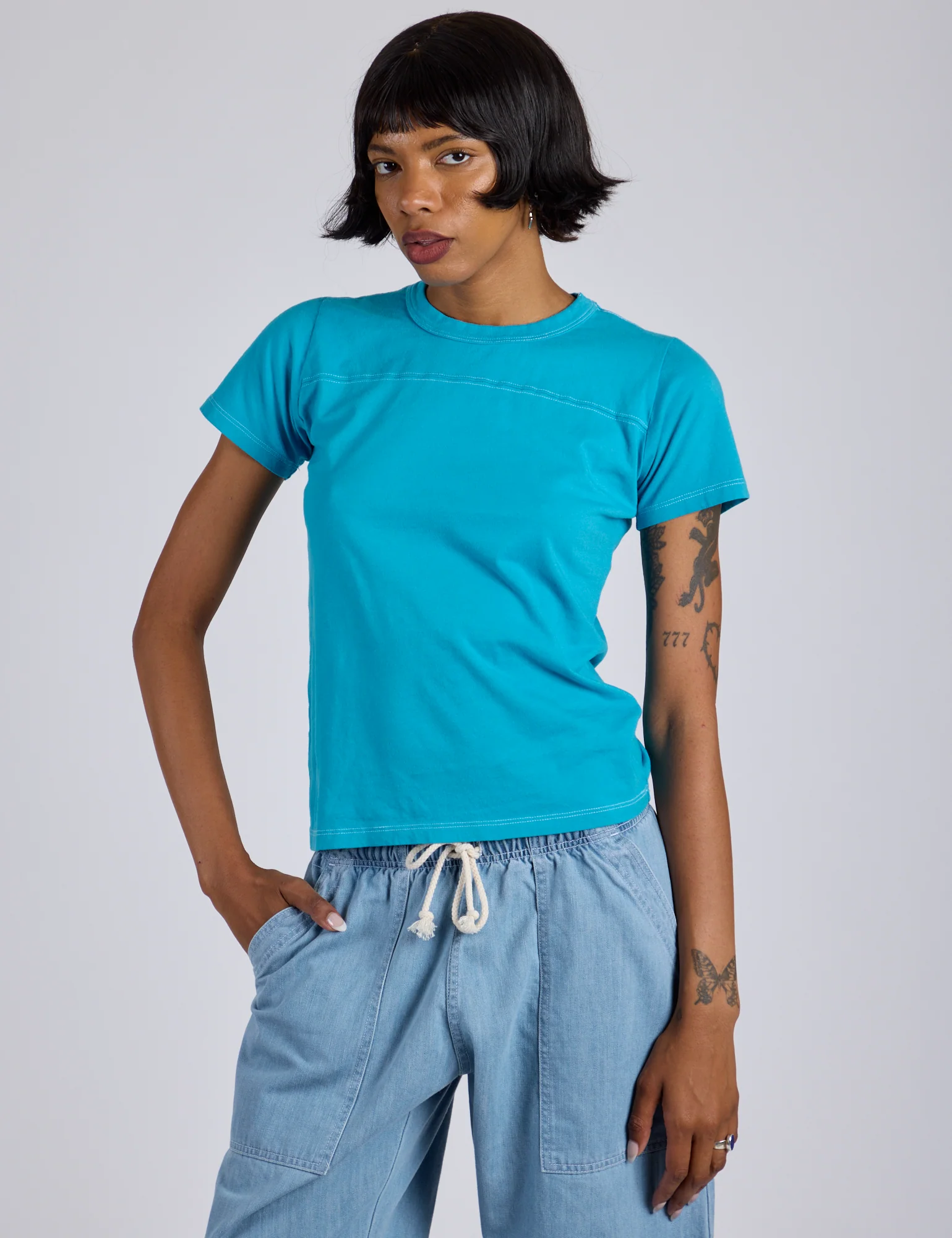Jr. Varsity Tee - Hawaiian Blue *FINAL SALE*