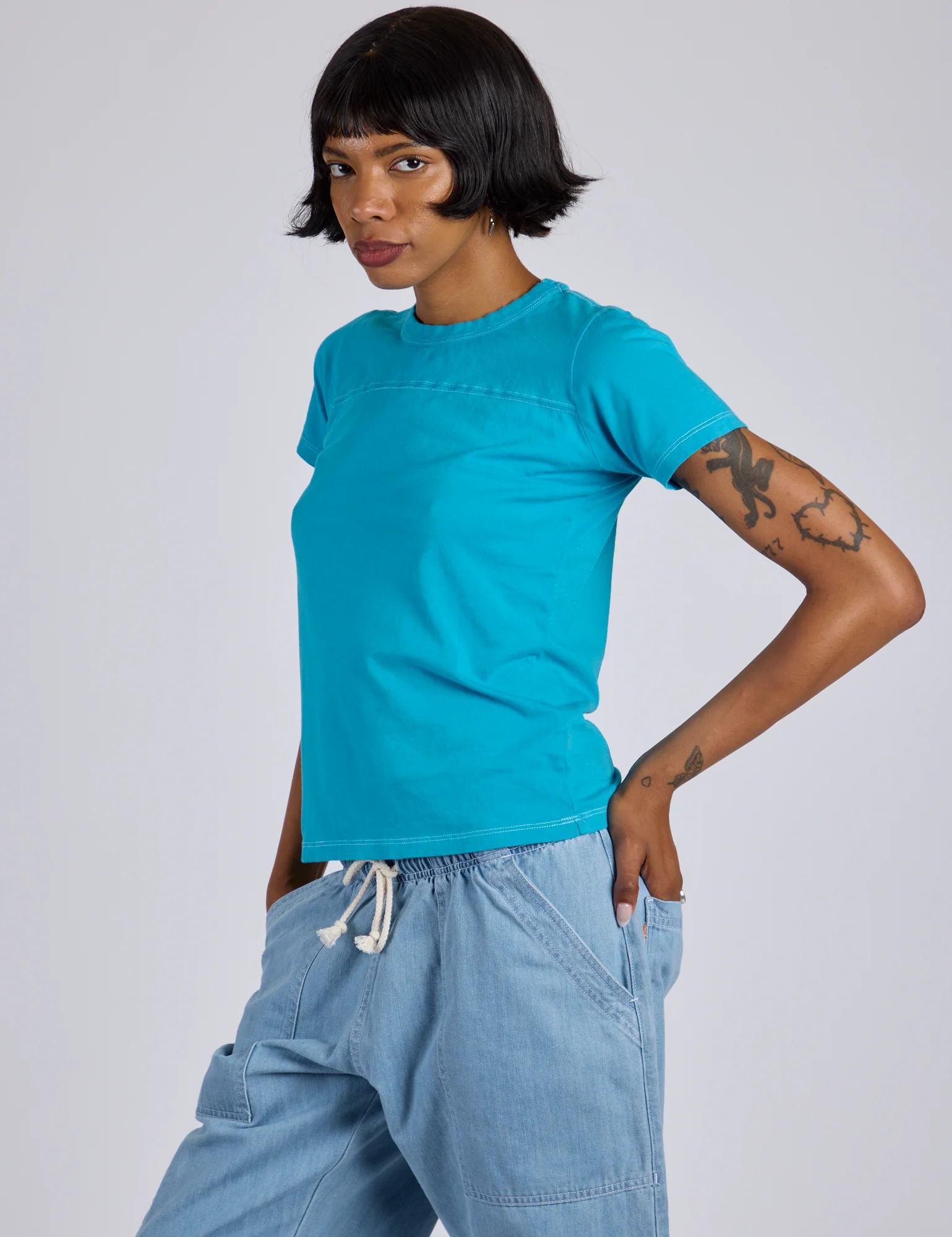 Jr. Varsity Tee - Hawaiian Blue *FINAL SALE* - Image 6