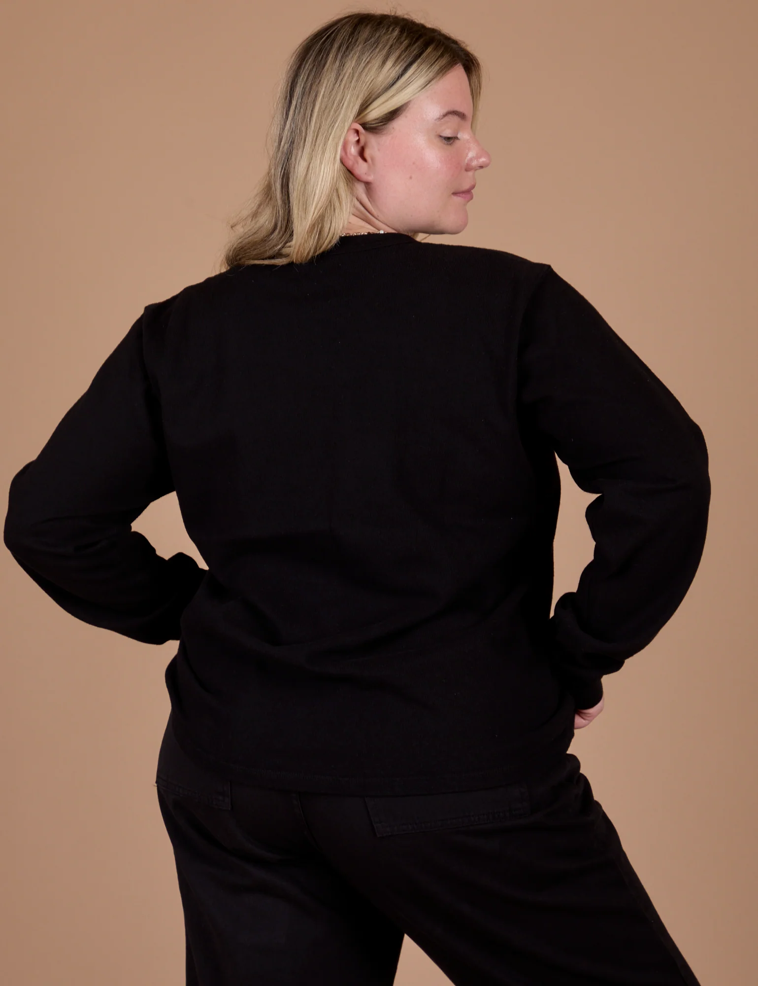 Long Sleeve Burly Tee - Basic Black - Image 14