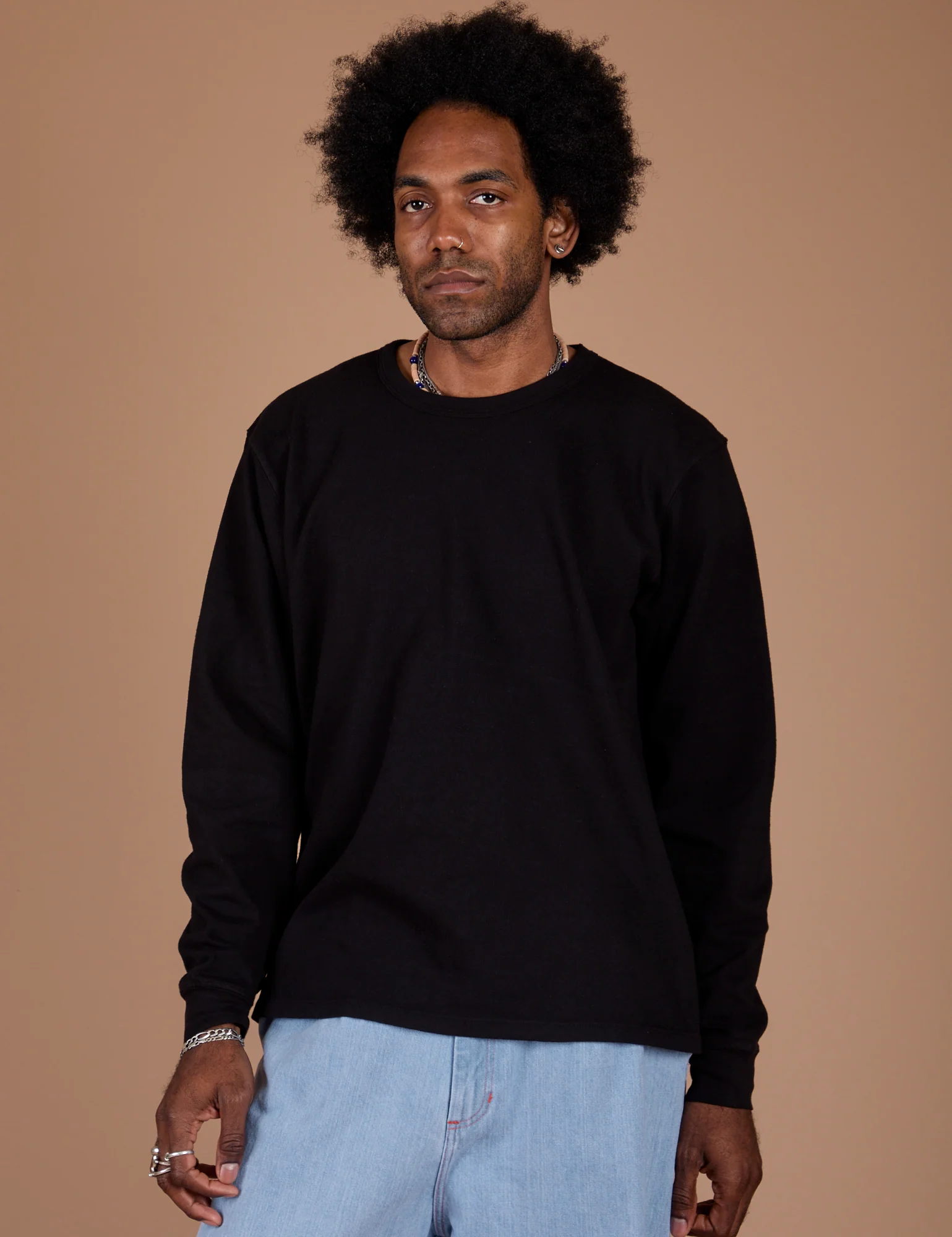 Long Sleeve Burly Tee - Basic Black - Image 3