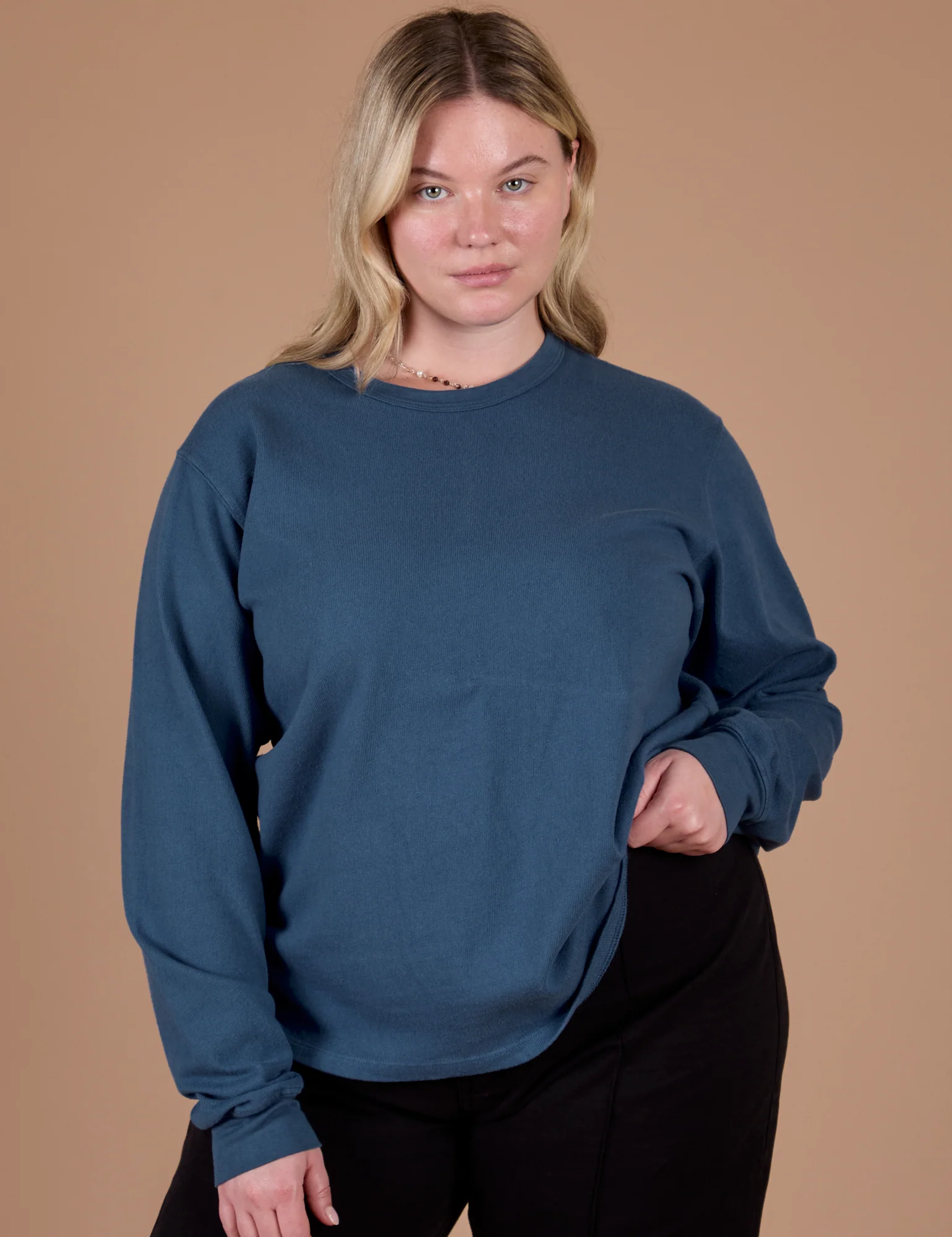Long Sleeve Burly Tee - French Blue