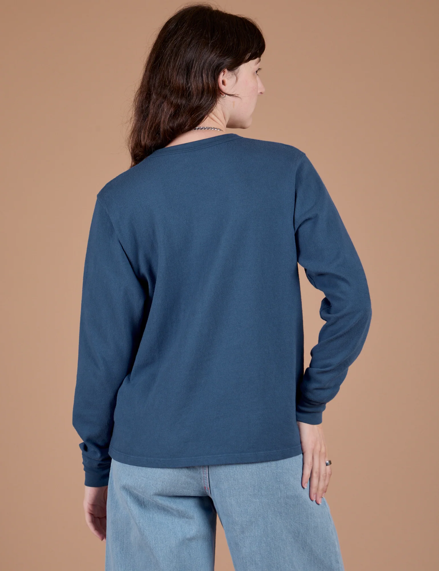 Long Sleeve Burly Tee - French Blue - Image 23