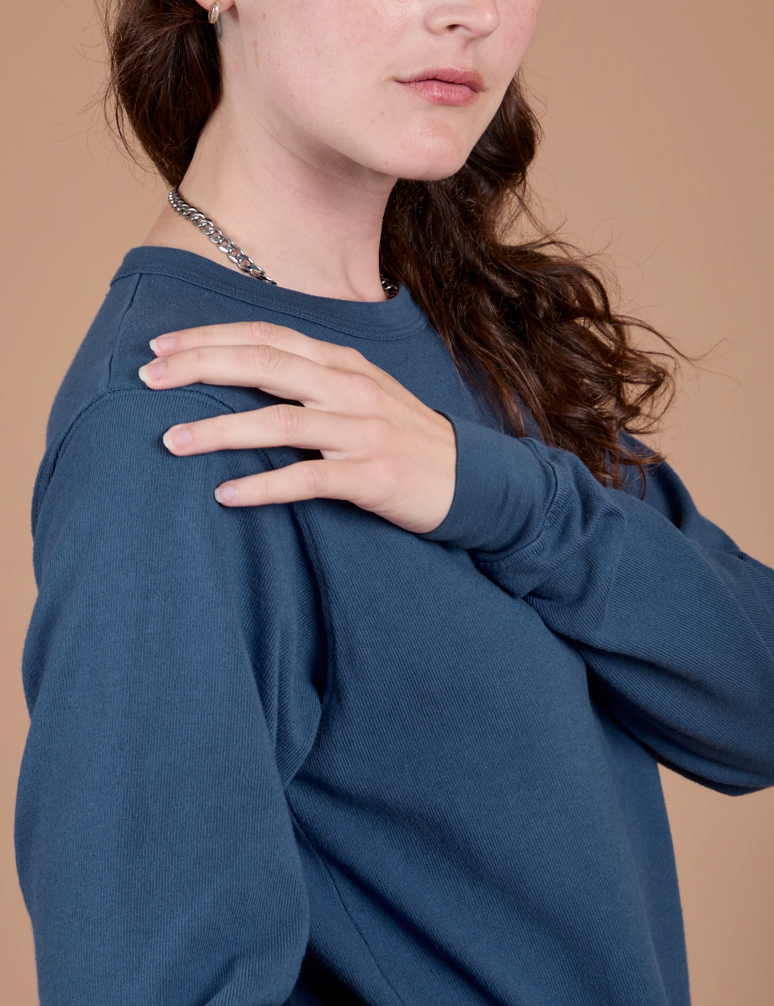 Long Sleeve Burly Tee - French Blue - Image 24