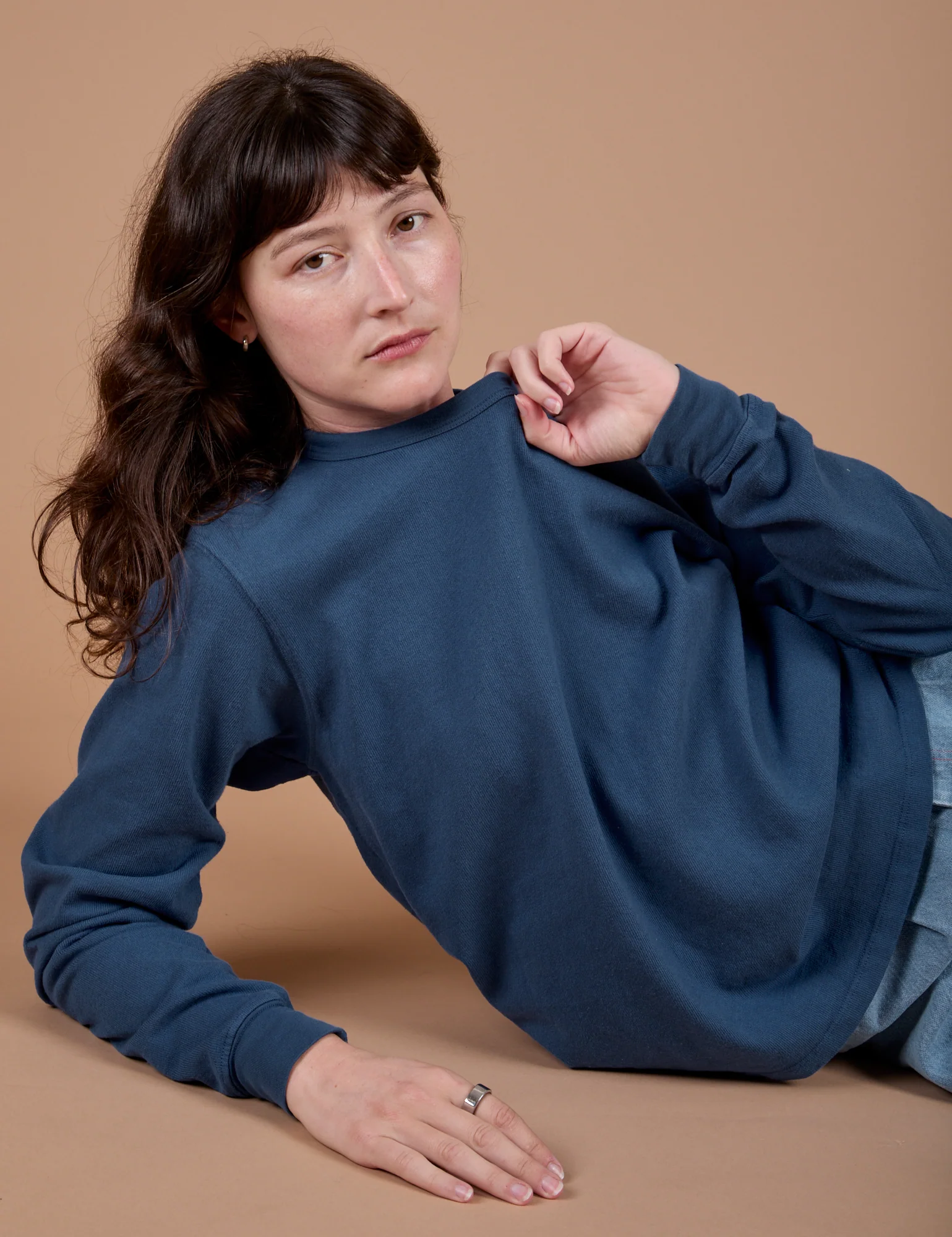 Long Sleeve Burly Tee - French Blue - Image 25