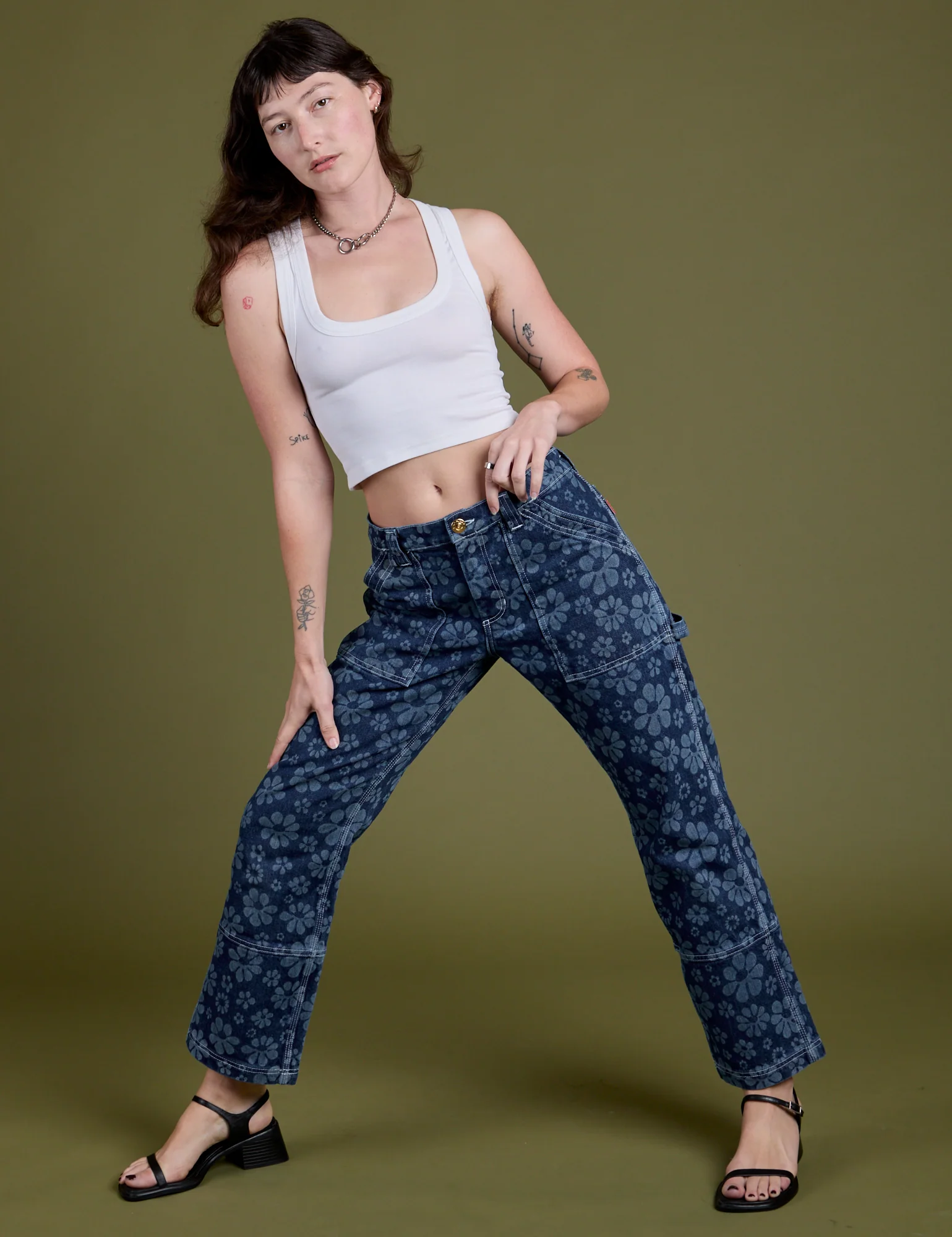 Mid-Rise Carpenter Jeans - Lazy Daisy *FINAL SALE* - Image 13