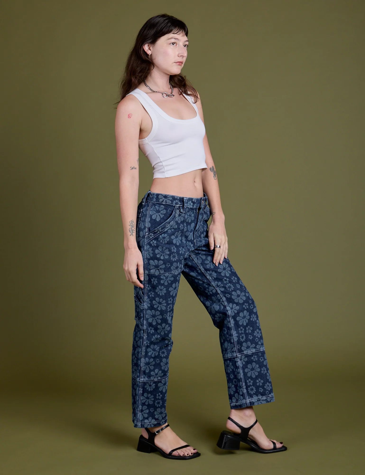 Mid-Rise Carpenter Jeans - Lazy Daisy *FINAL SALE* - Image 7