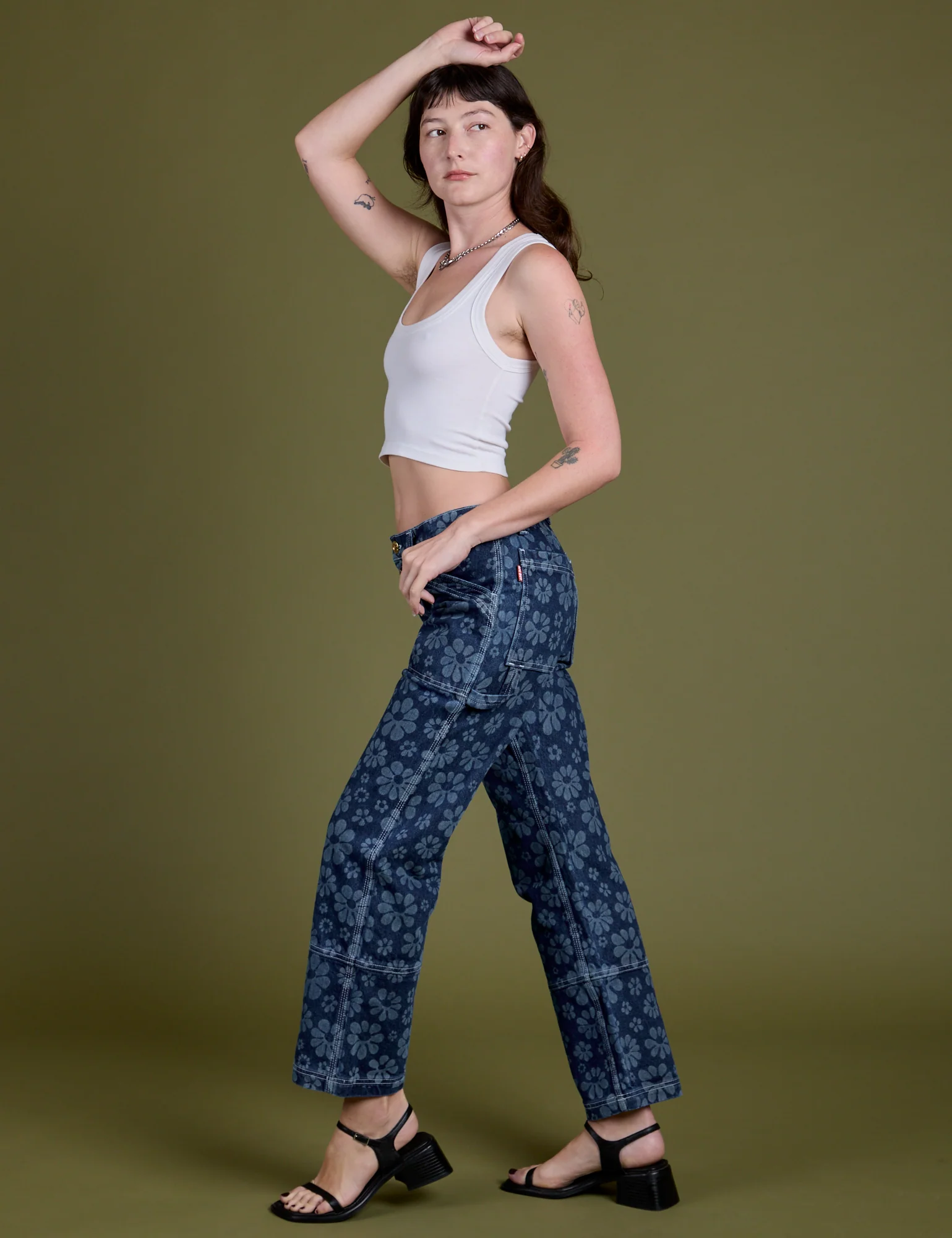Mid-Rise Carpenter Jeans - Lazy Daisy *FINAL SALE* - Image 9
