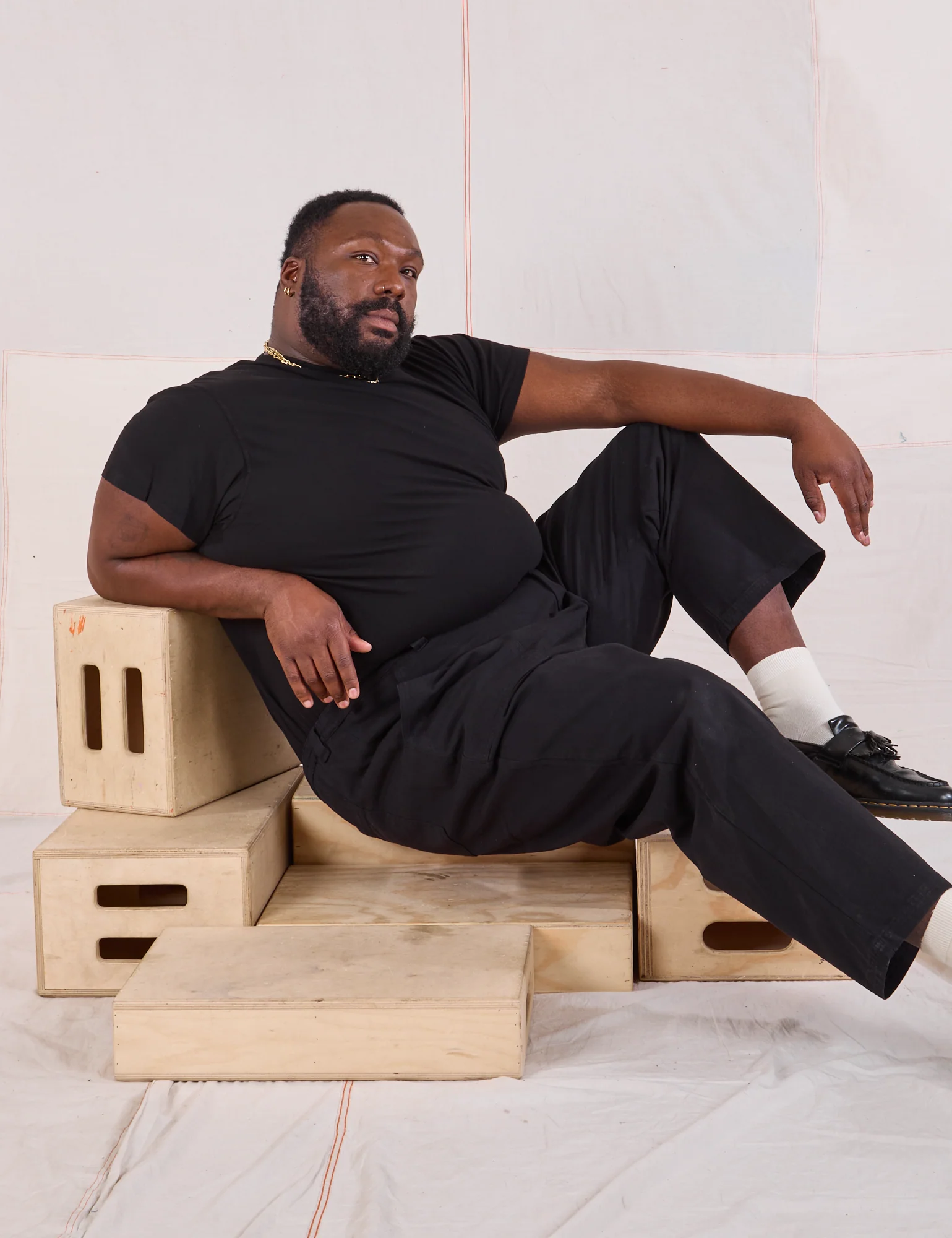 Mid-Rise Work Pants - Basic Black - Image 19