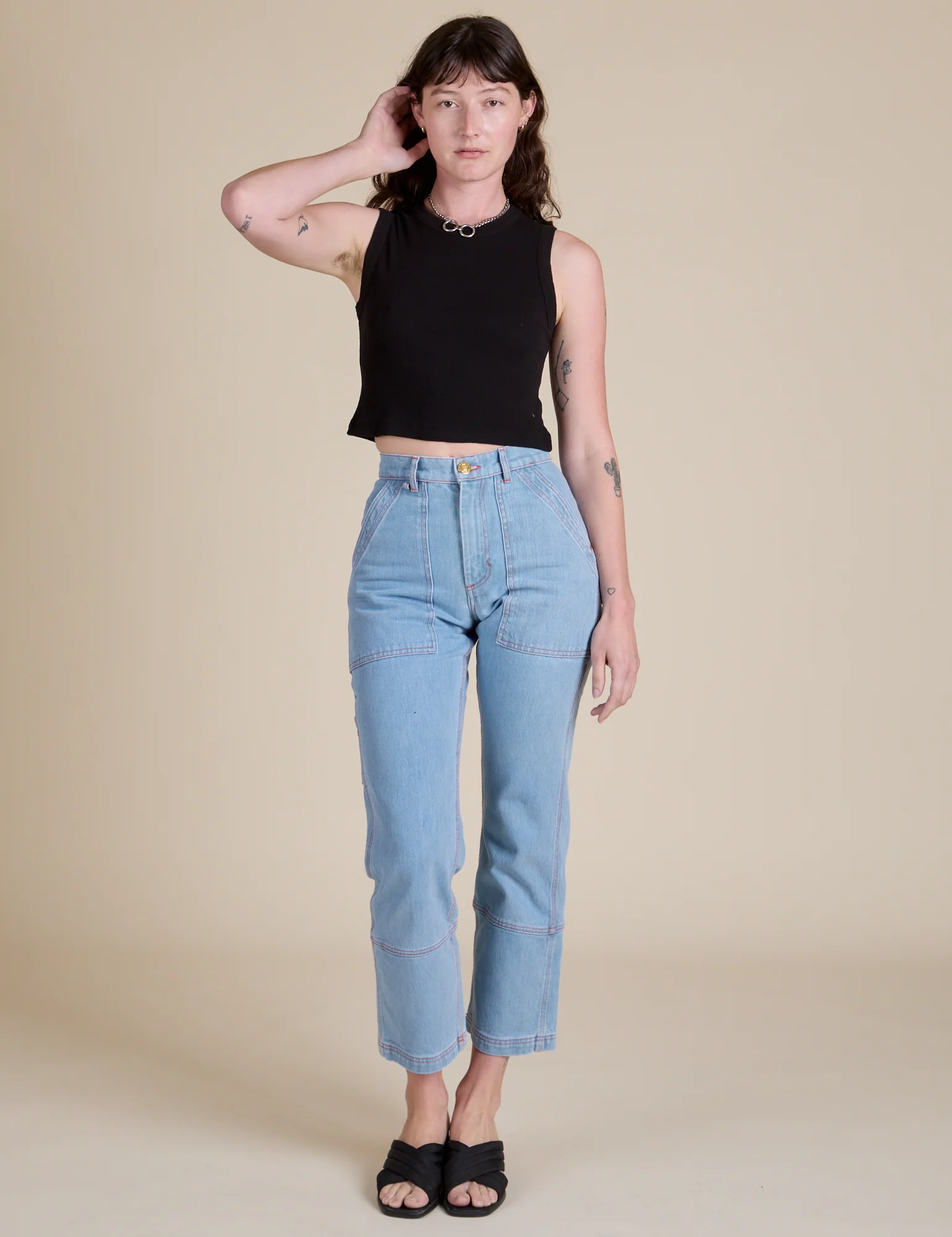 Muscle Tee - Basic Black - Image 13