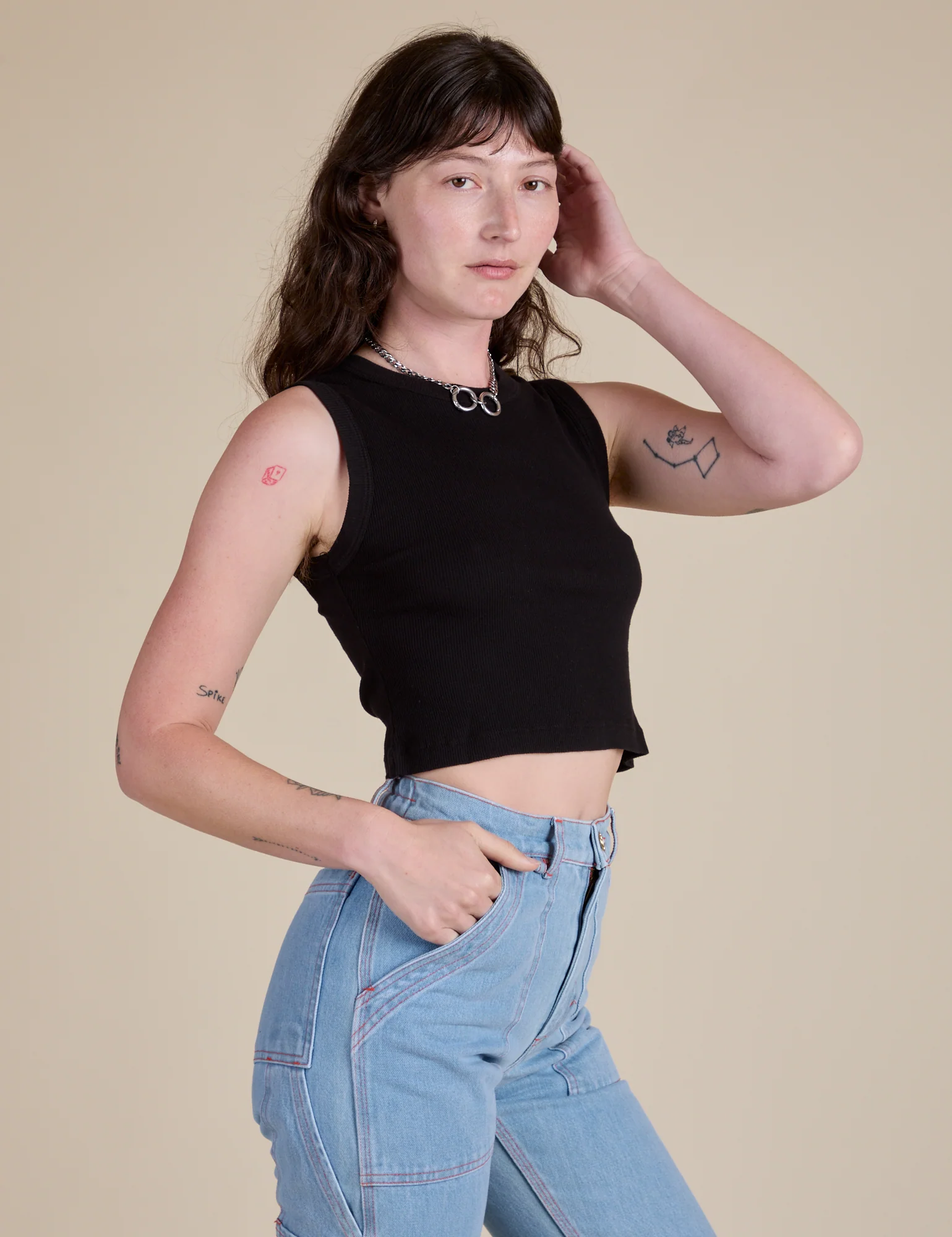 Muscle Tee - Basic Black - Image 14