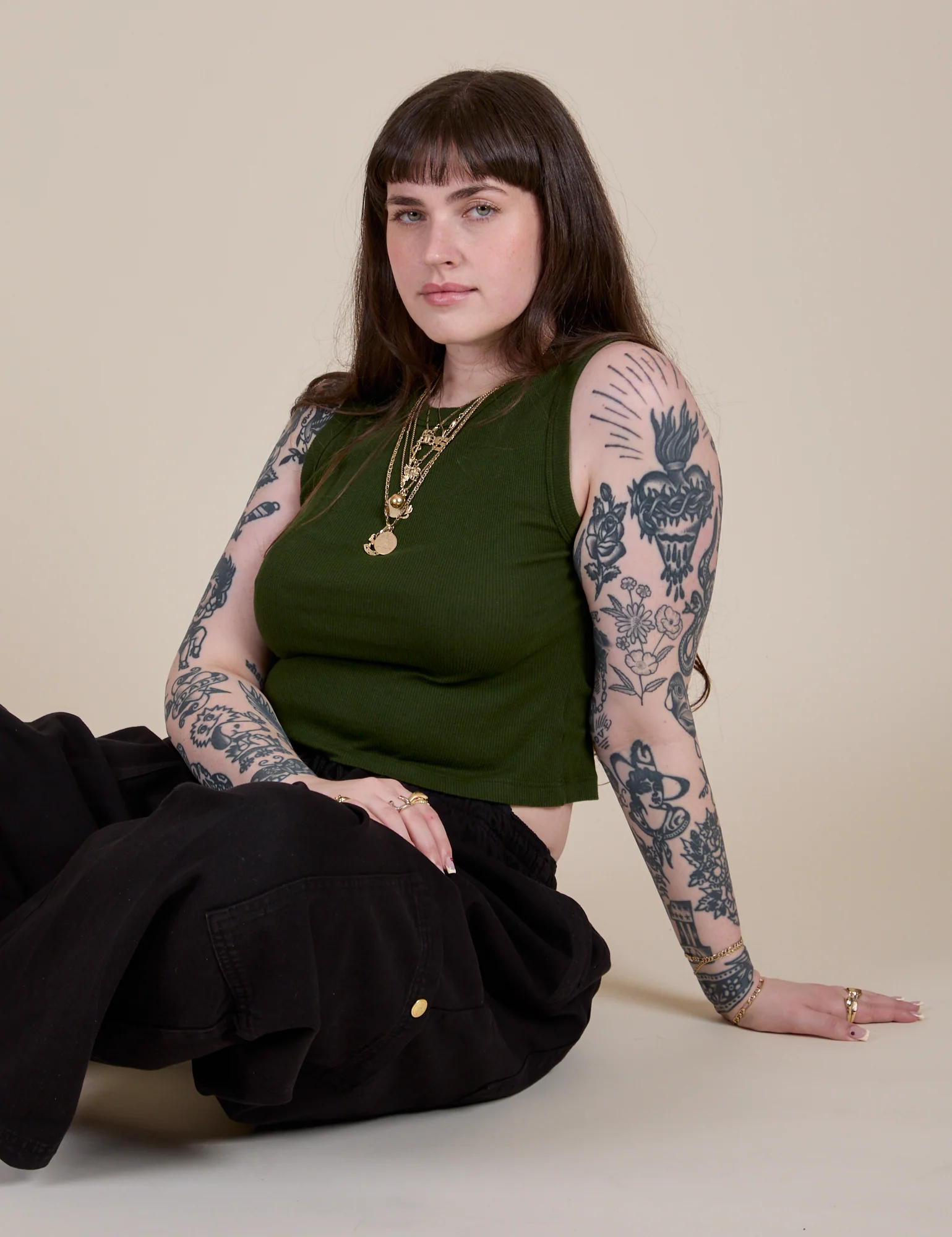 Muscle Tee - Evergreen