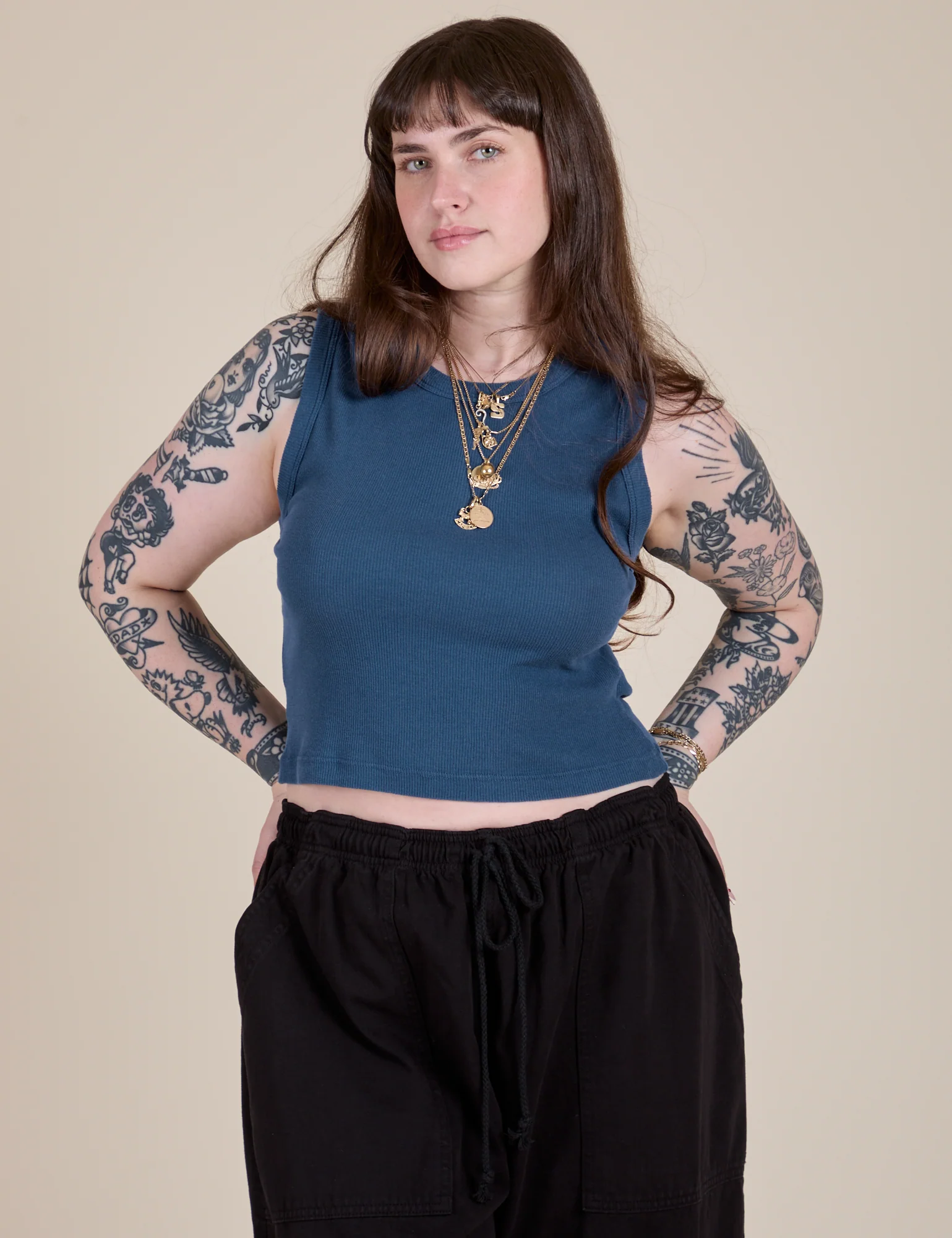 Muscle Tee - French Blue - Image 21